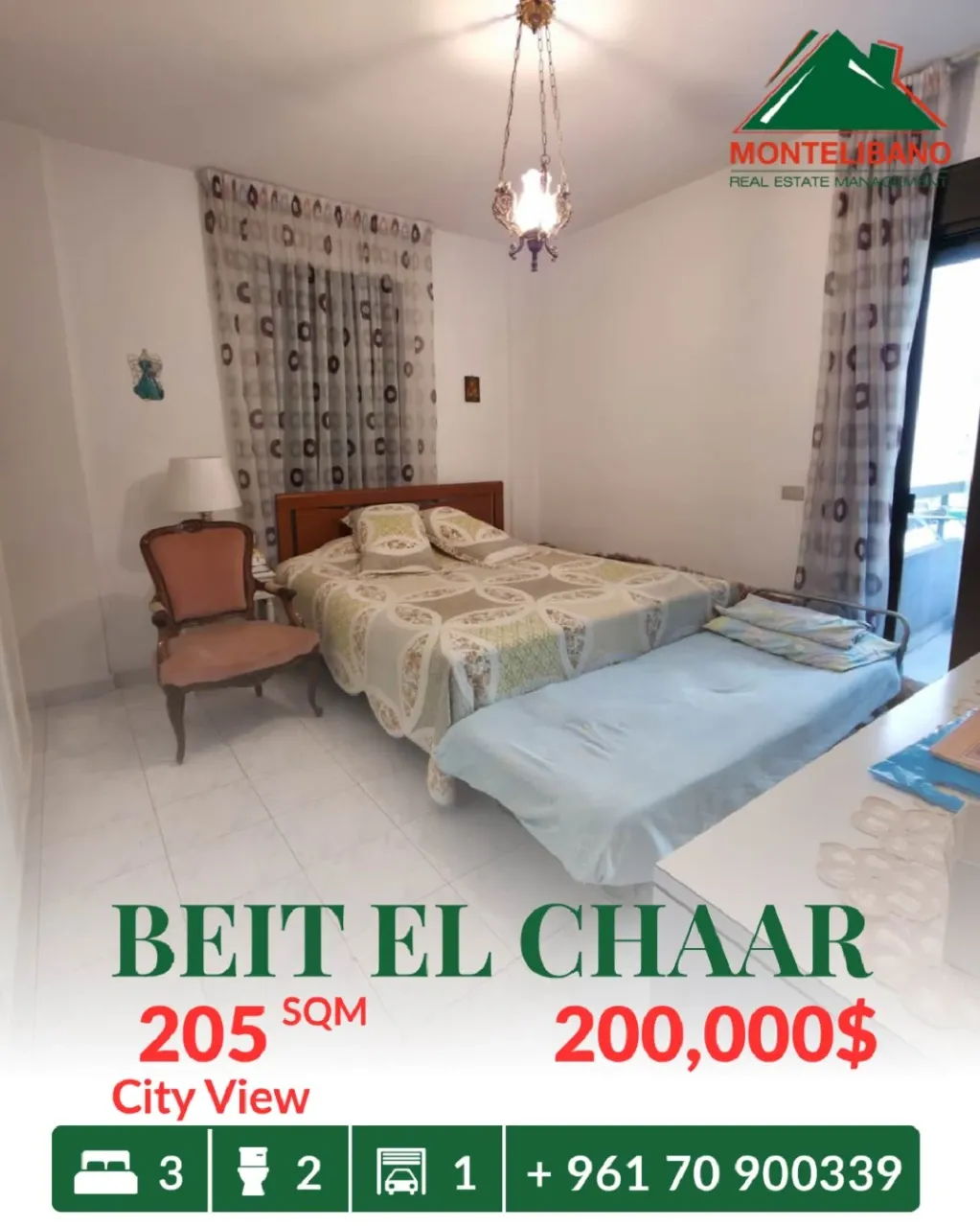 Apartment for sale in Beit El Chaar, Lebanon