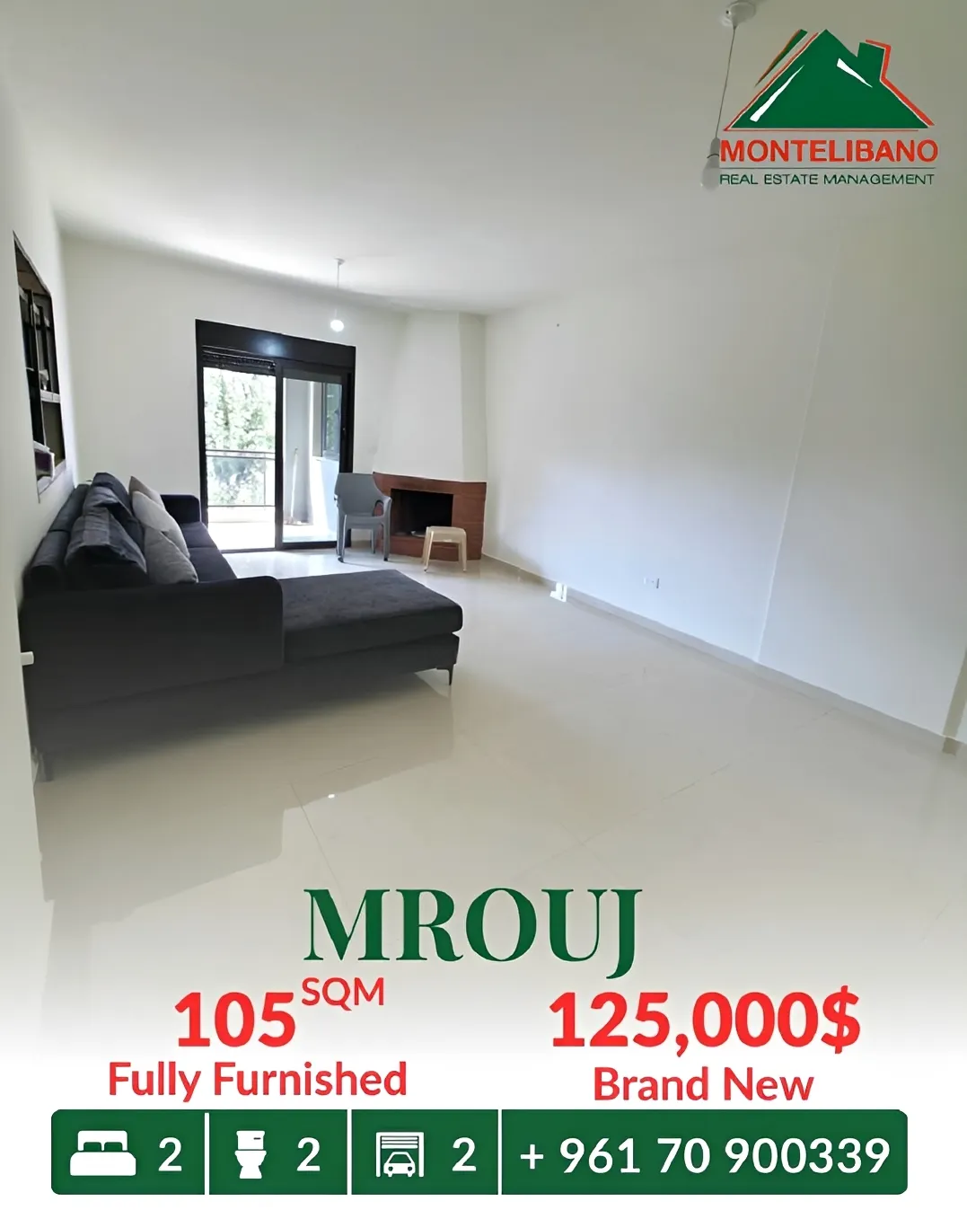 Apartment for sale in Mrouj