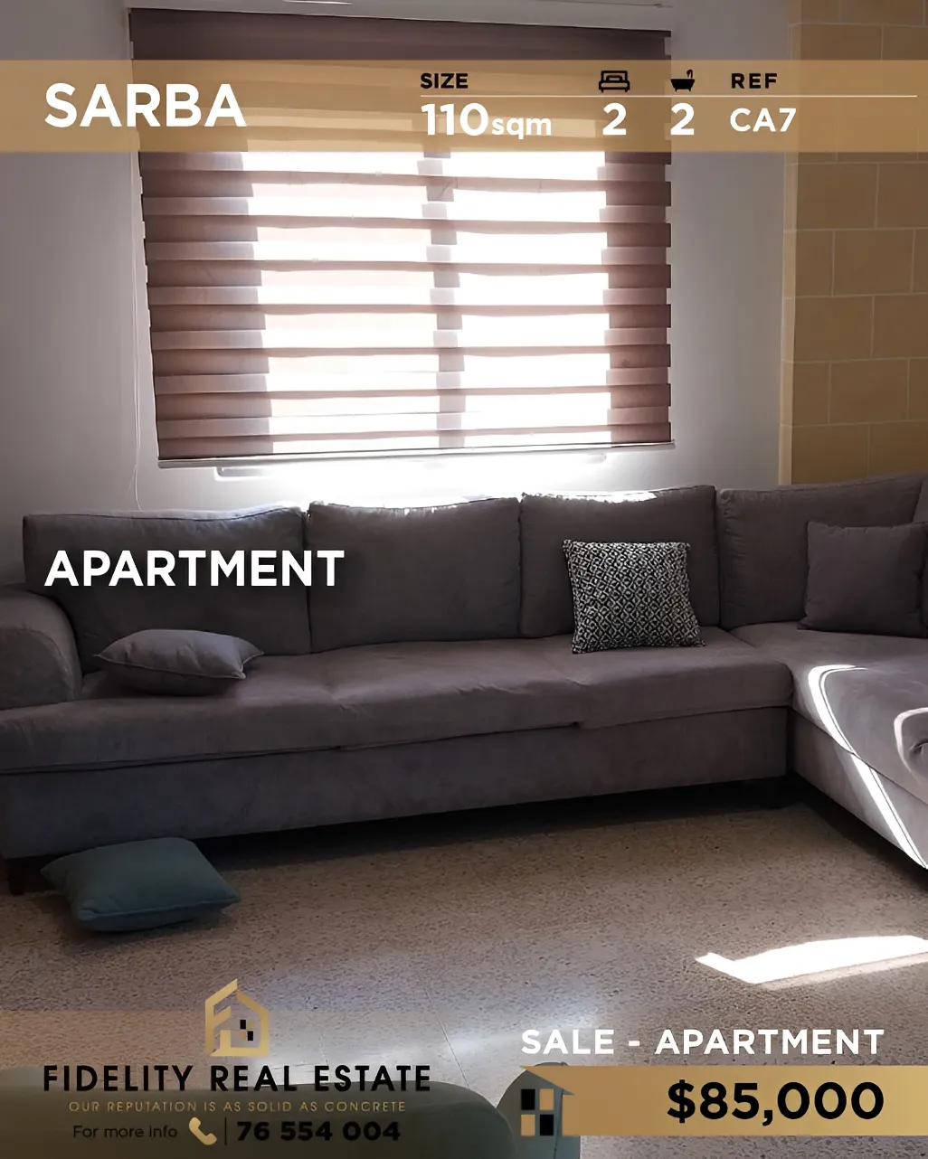 Apartment for sale in Sarba, Lebanon