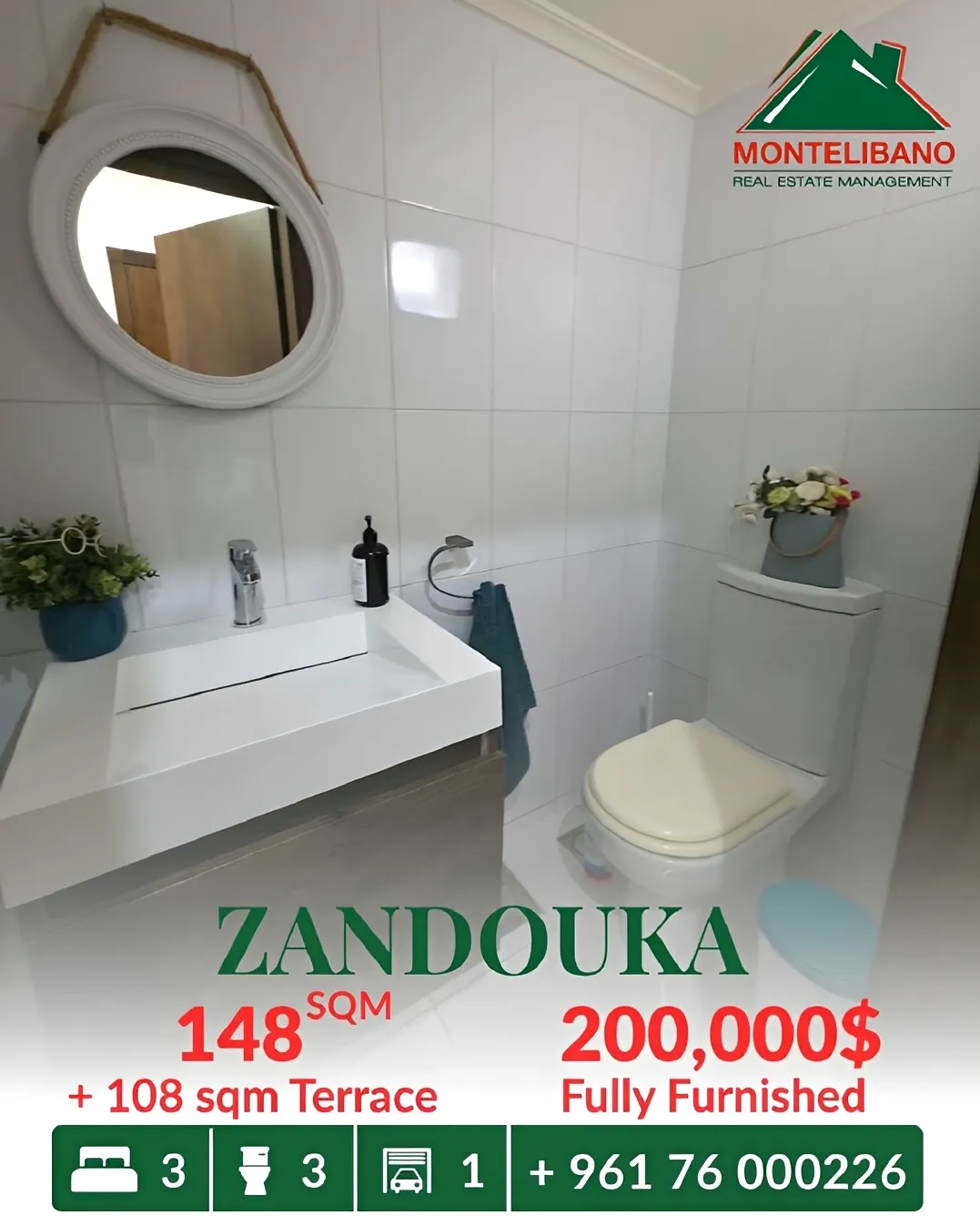 Apartment for sale in Zandouqah