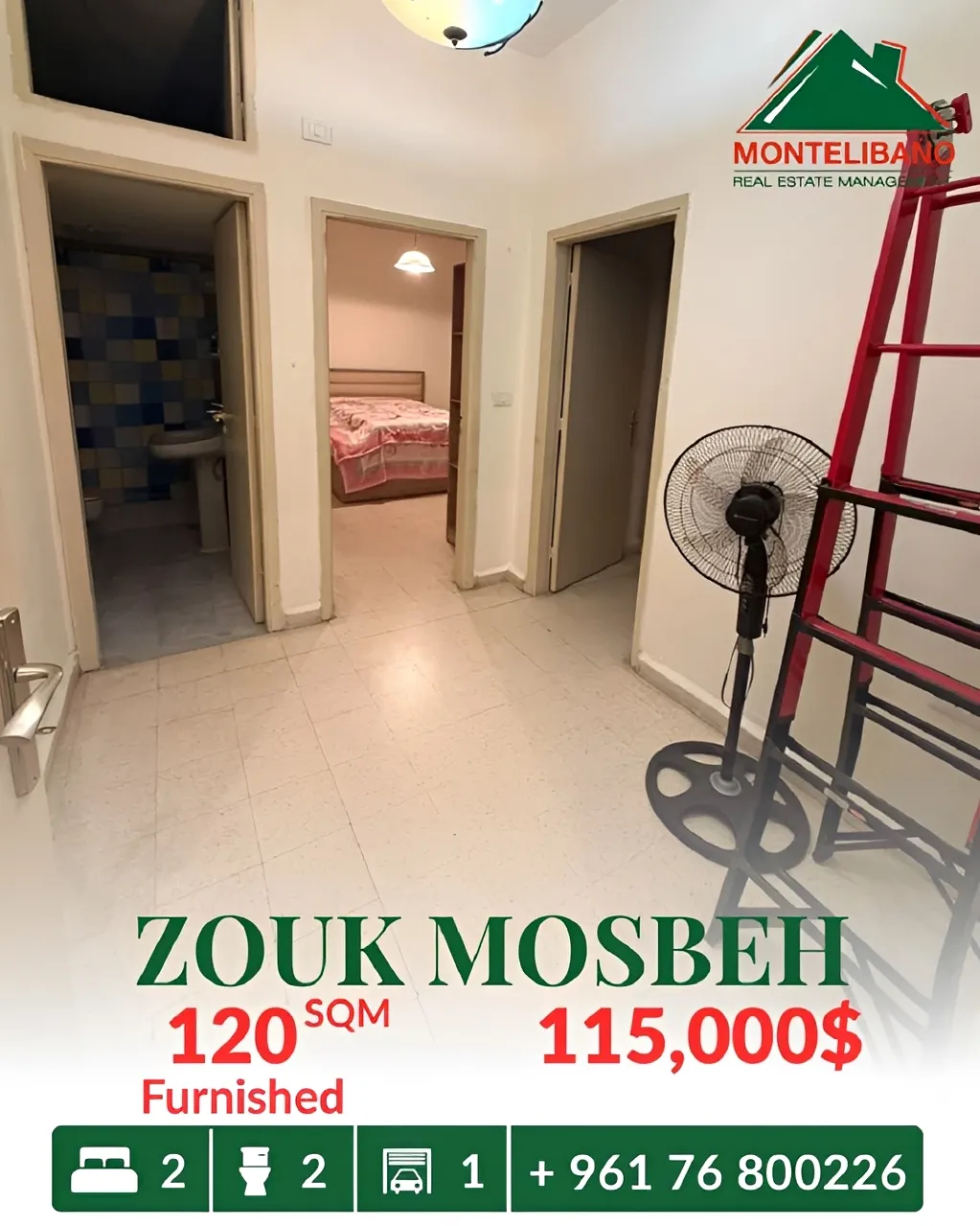 Apartment for sale in Zouk Mosbeh