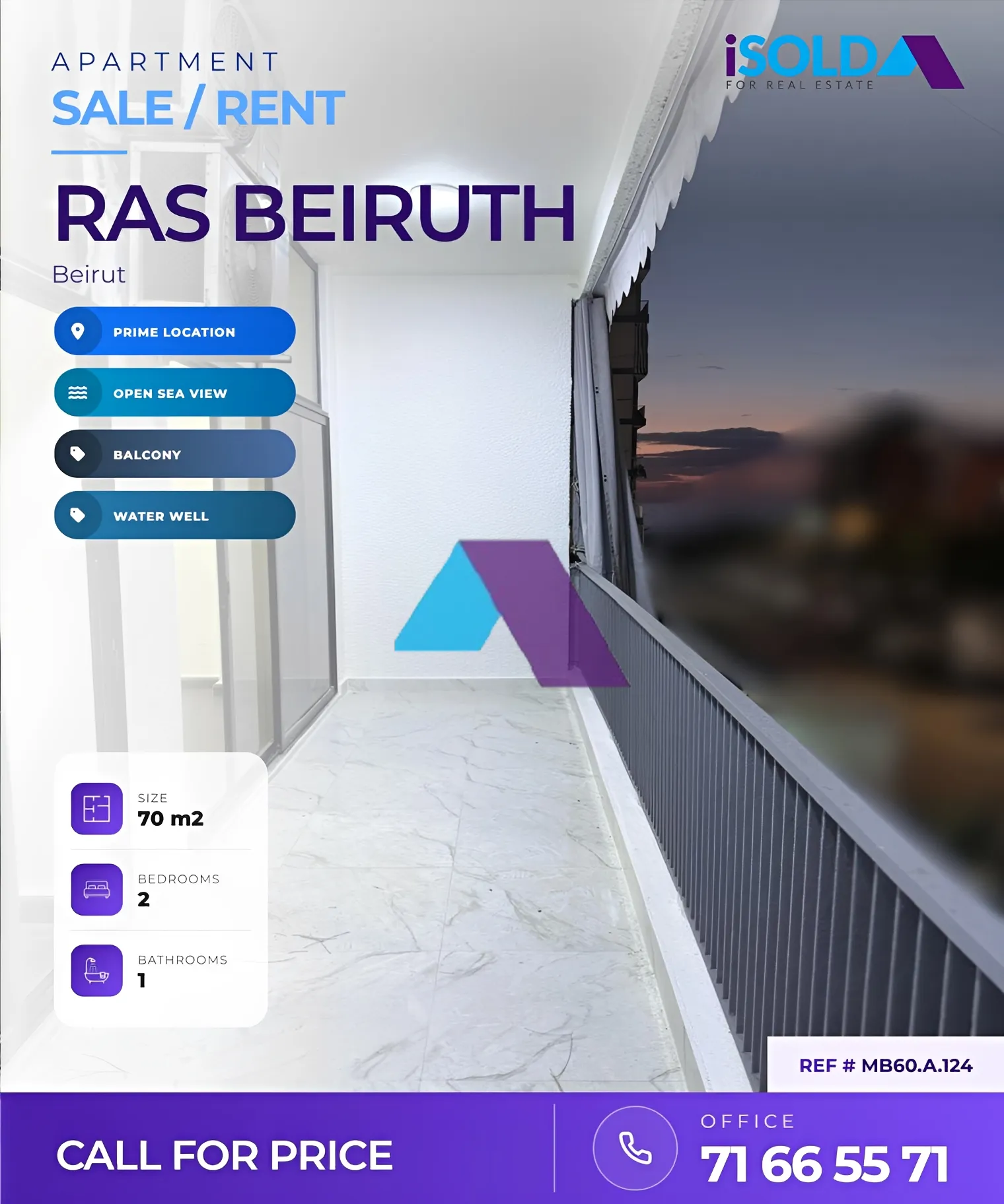 Apartment for sale in Ras Beirut