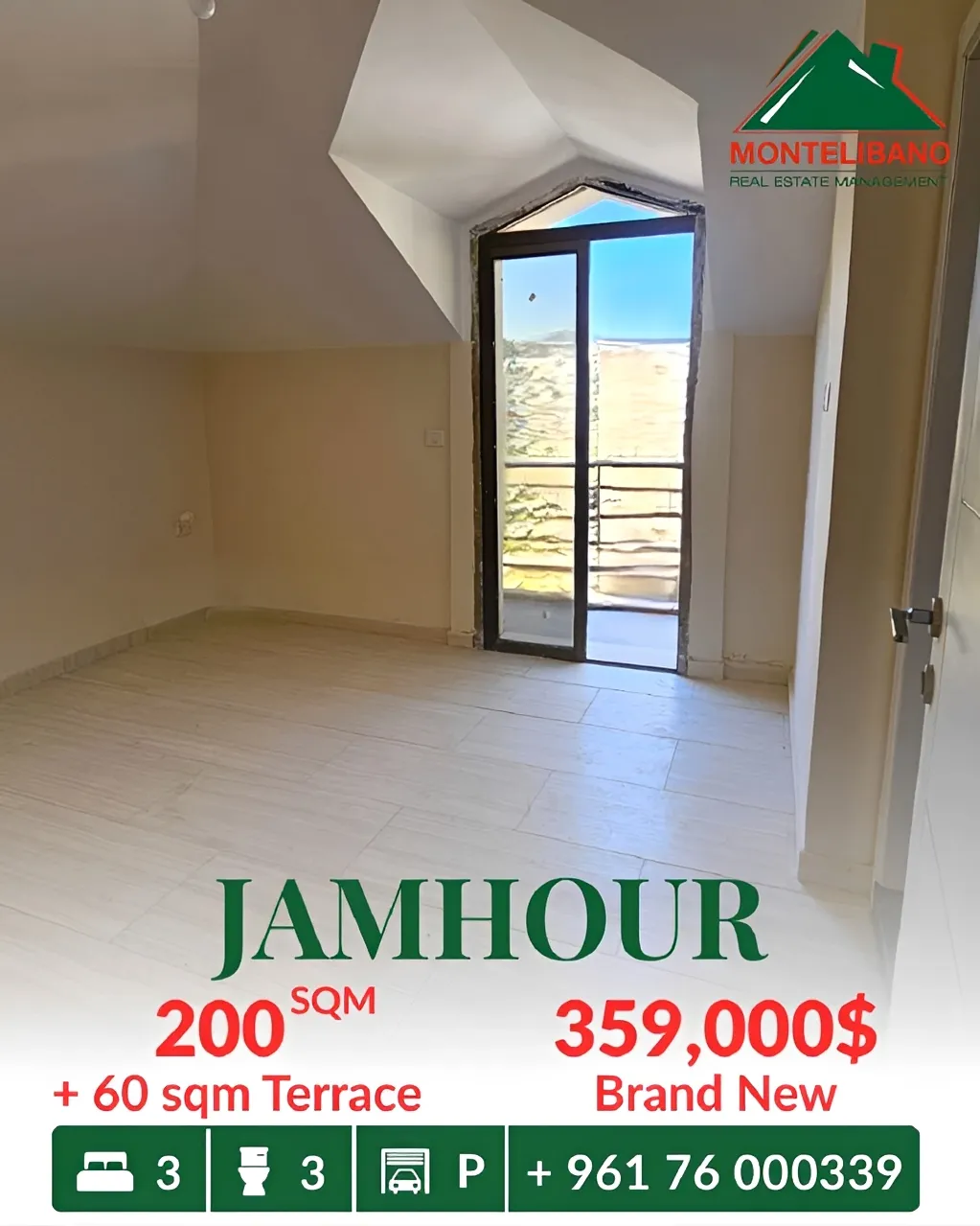 Apartment for sale in Jamhour, Lebanon