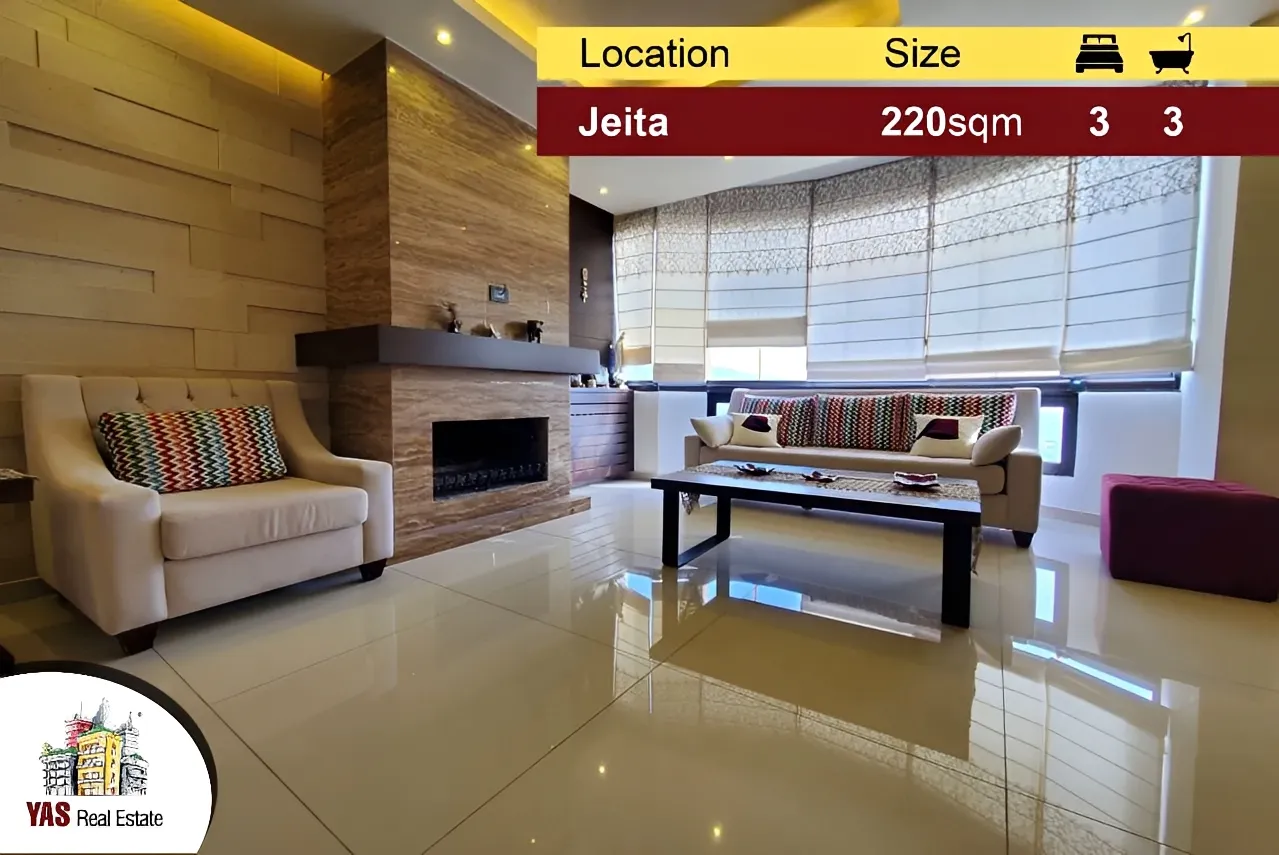Apartment for Sale in Jeita - 3 bed, 3 bath