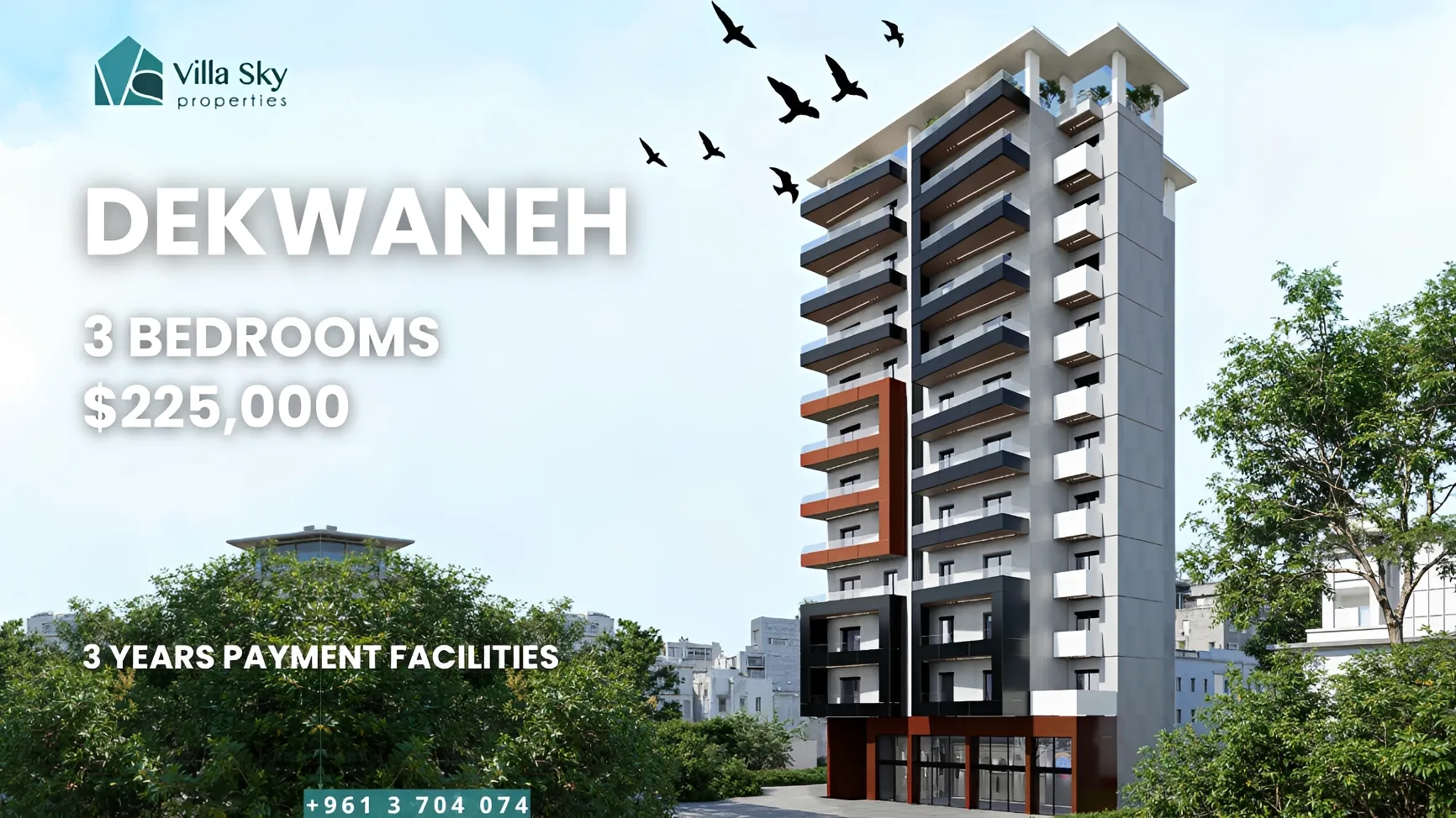 Apartment for sale in Dekwaneh, Lebanon