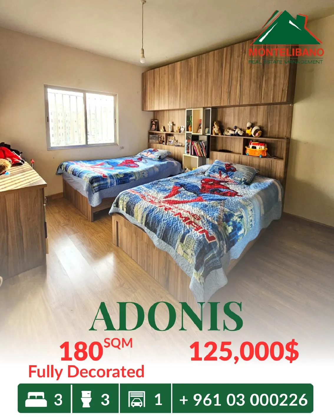 Apartment for sale in Adonis, Lebanon