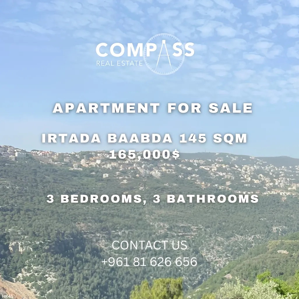 Apartment for sale in Baabda, Lebanon - 3 bed, 3 bath