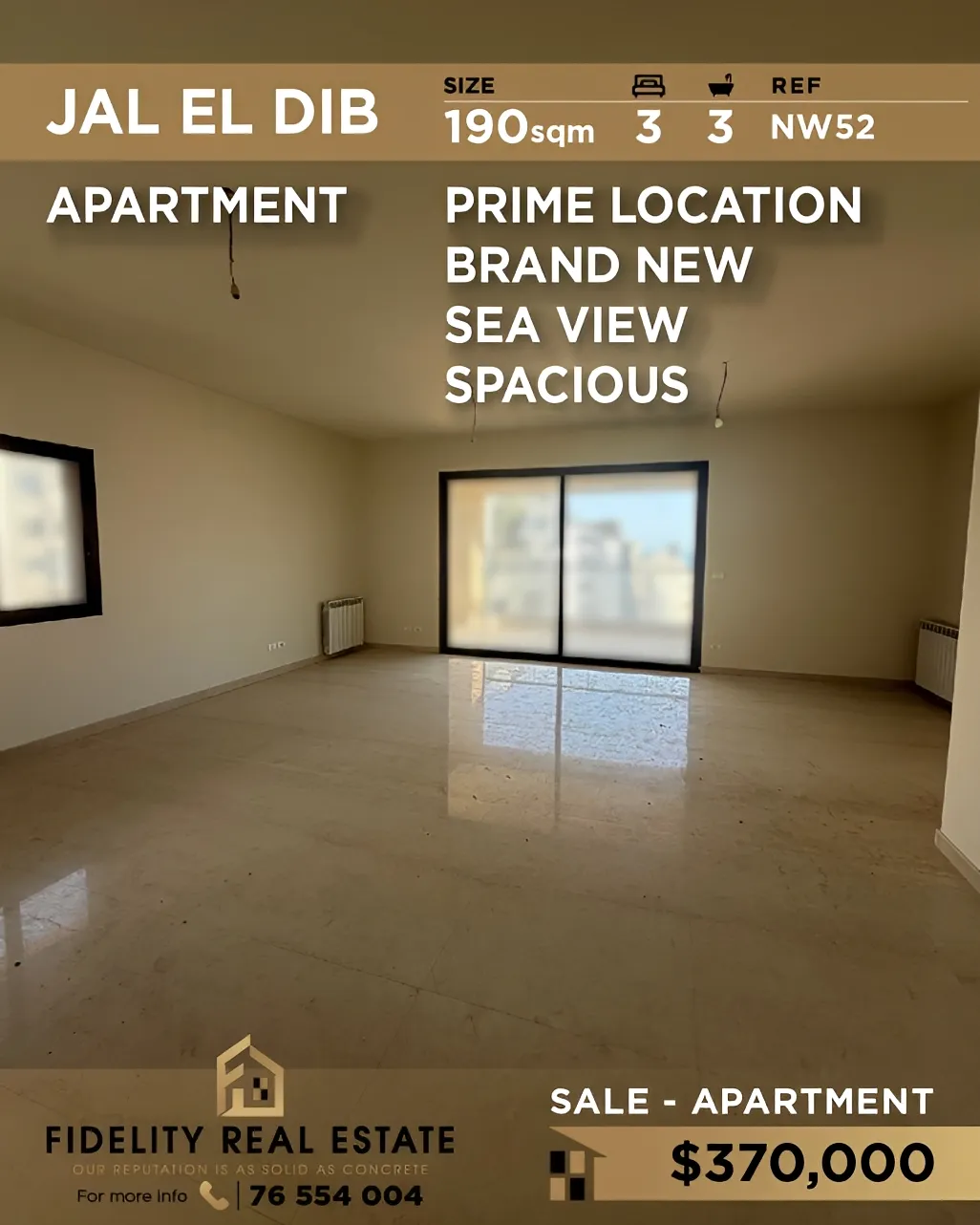 Apartment for sale in Jal El Dib, Lebanon