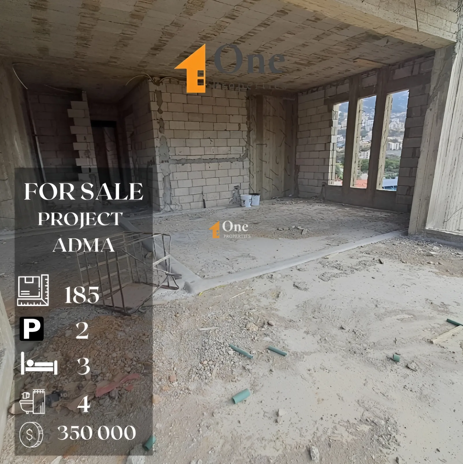 Apartment for sale in Adma w Dafnah, Lebanon - 3 bed, 4 bath