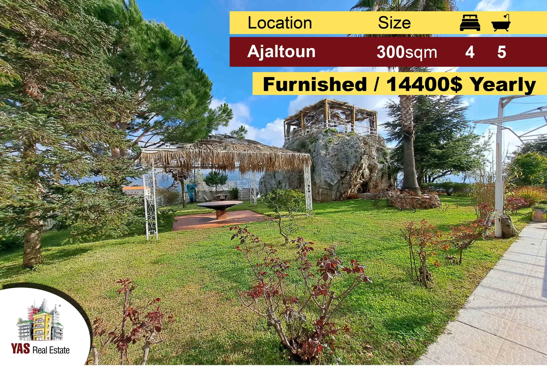Apartment for Rent in Ajaltoun