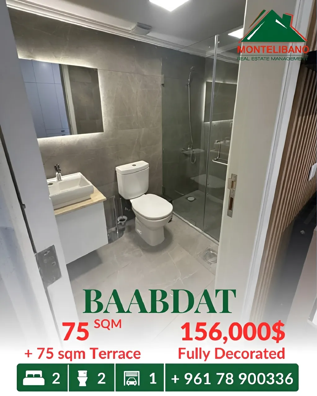 Apartment for sale in Baabdat, Lebanon