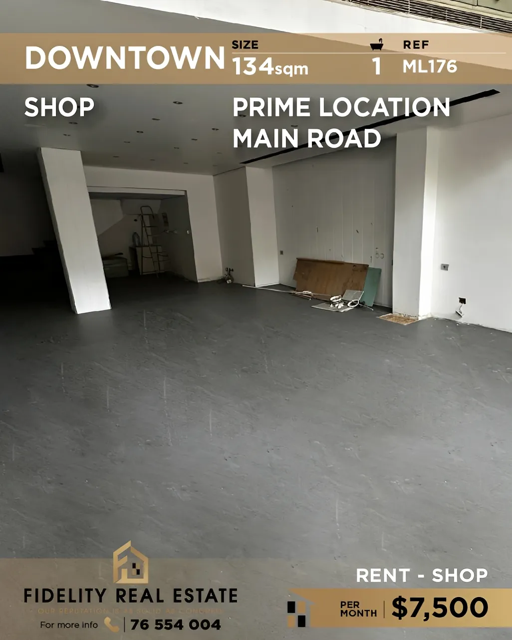 Shop for rent in Downtown, beirut, Lebanon