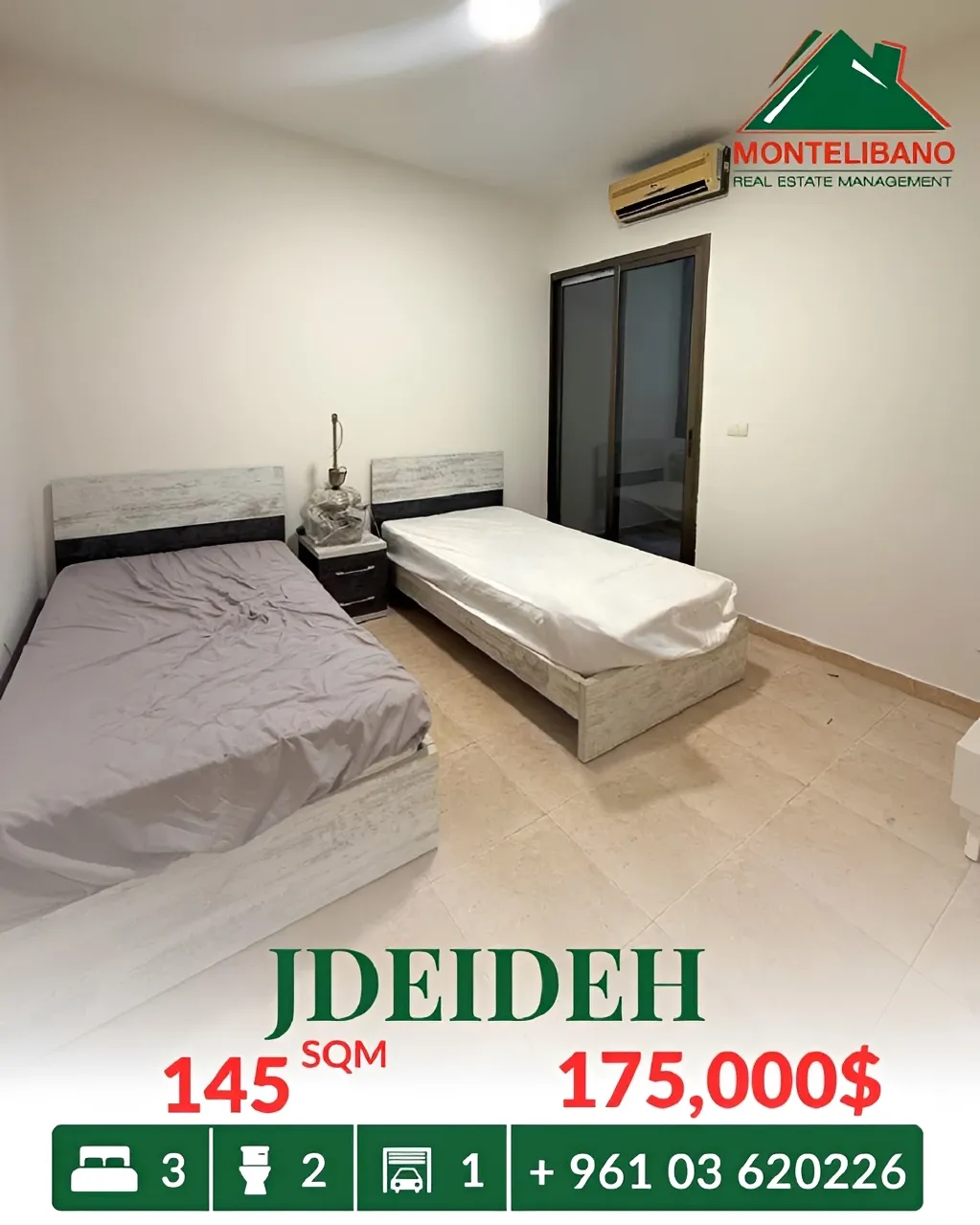 Apartment for sale in Jdeideh