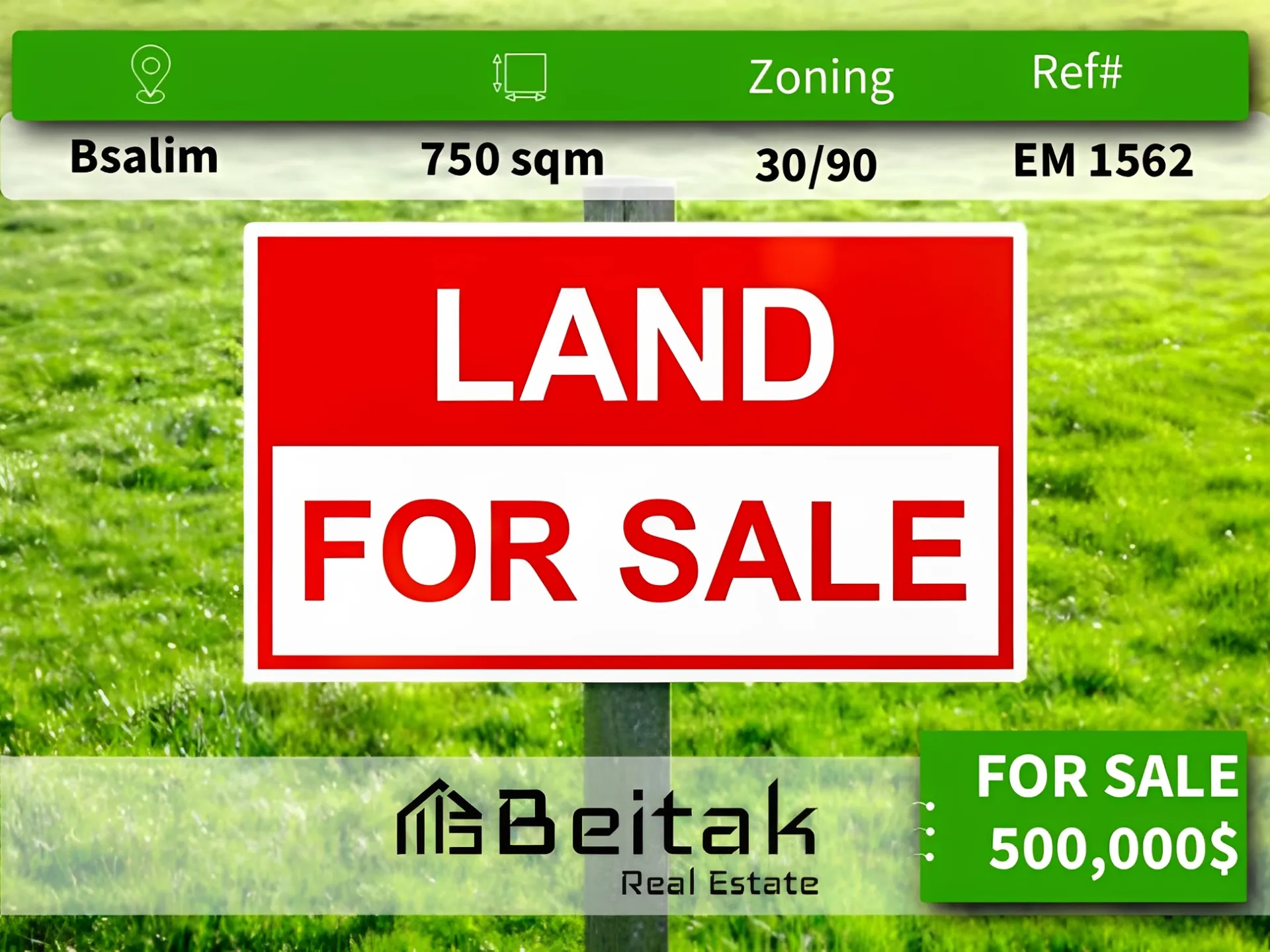 Residential Land for sale in Bsalim, Lebanon