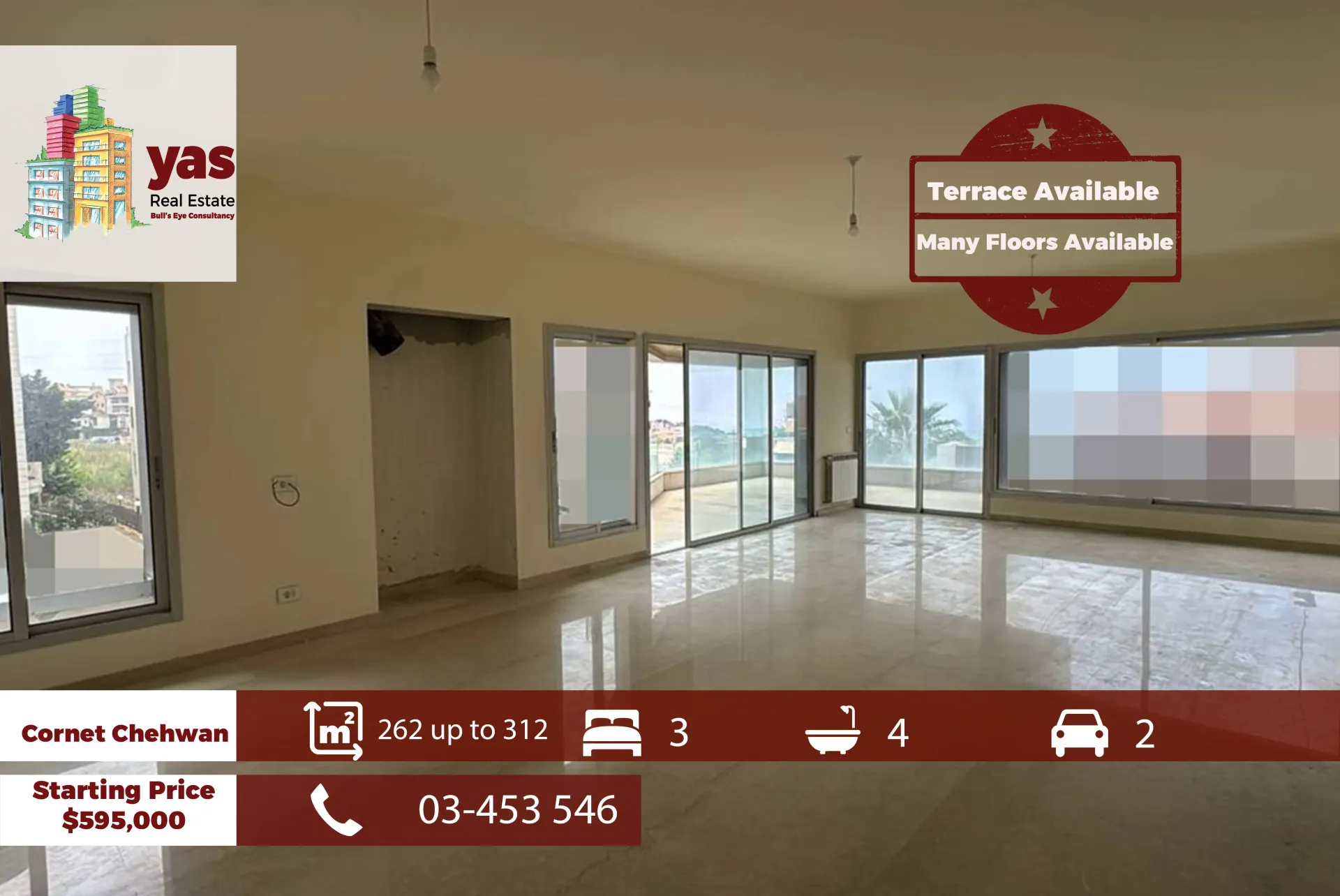 Apartment for Sale in Qornet Shahwane