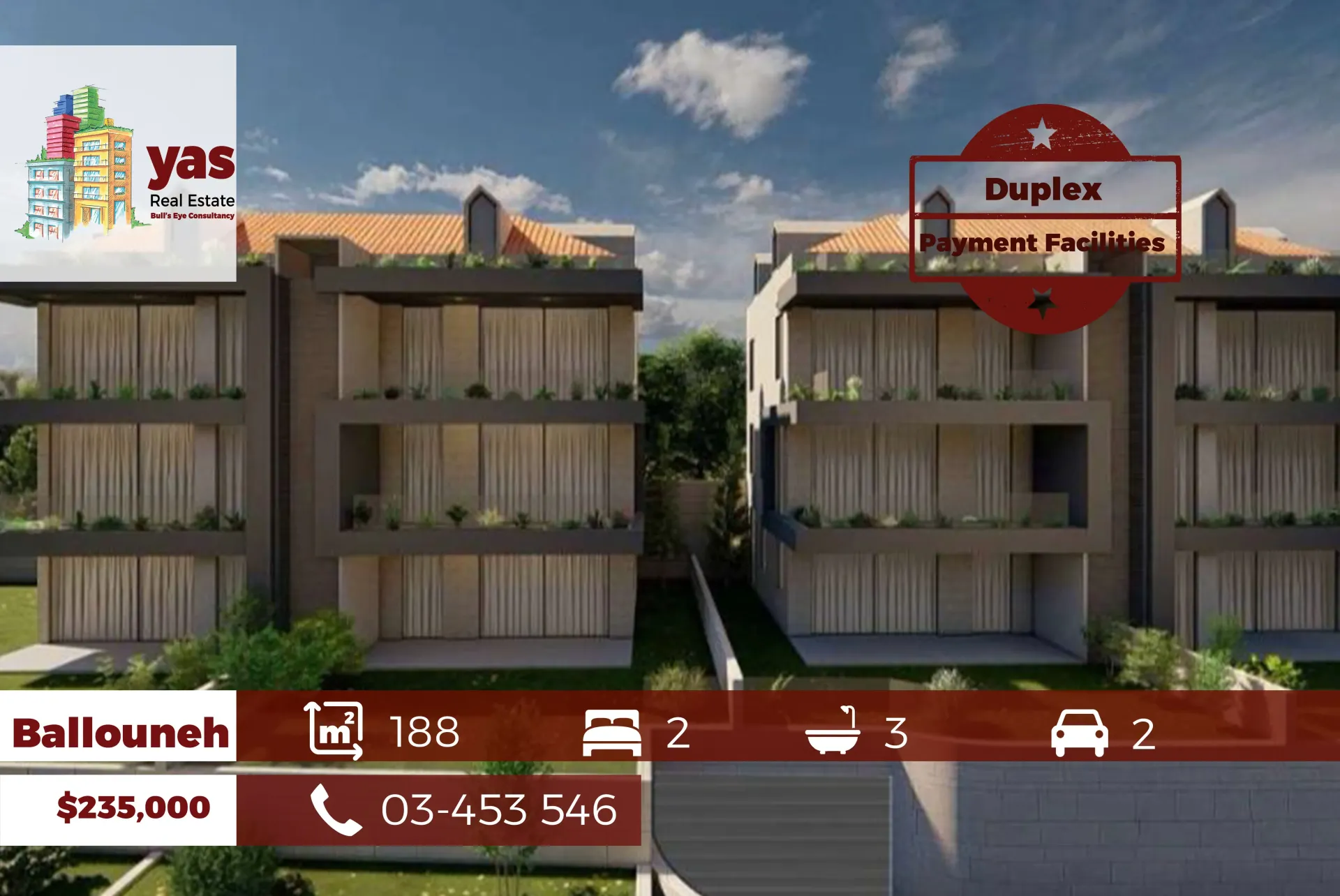Apartment for Sale in Ballouneh