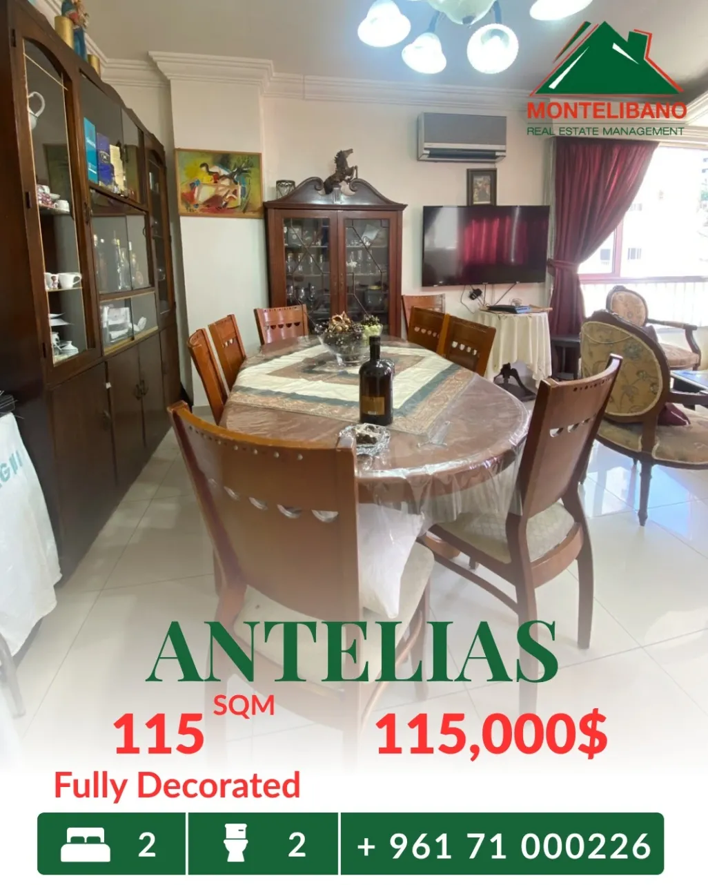 Apartment for sale in Antelias, Lebanon