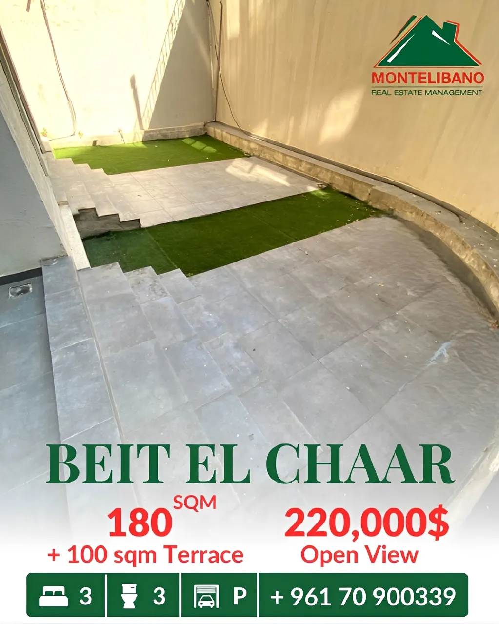 Apartment for sale in Beit El Chaar, Lebanon