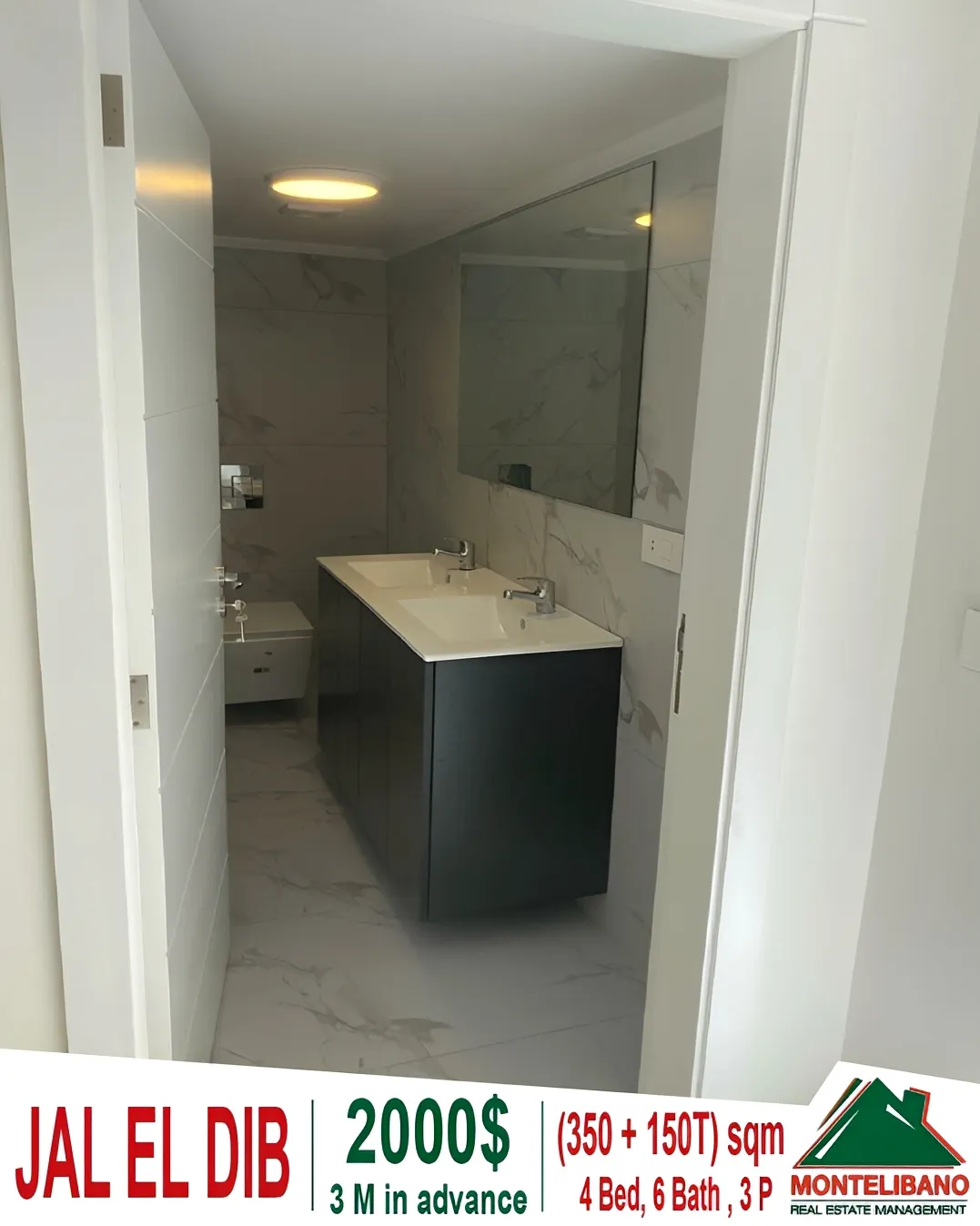 Apartment for rent in Jal El Dib, Lebanon