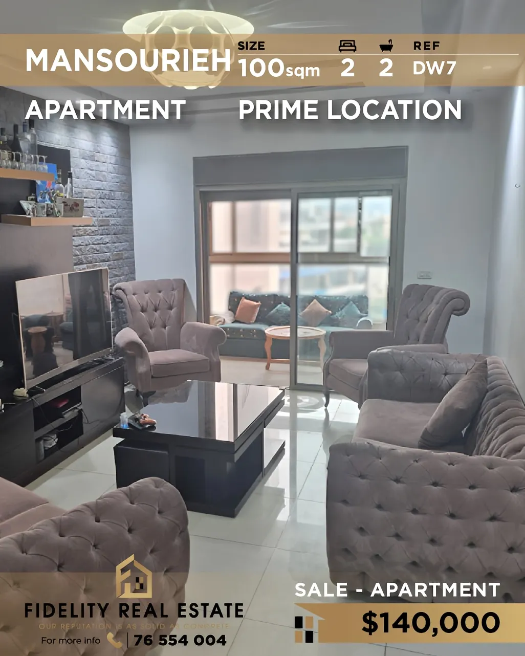 Apartment for sale in Mansourieh, Lebanon