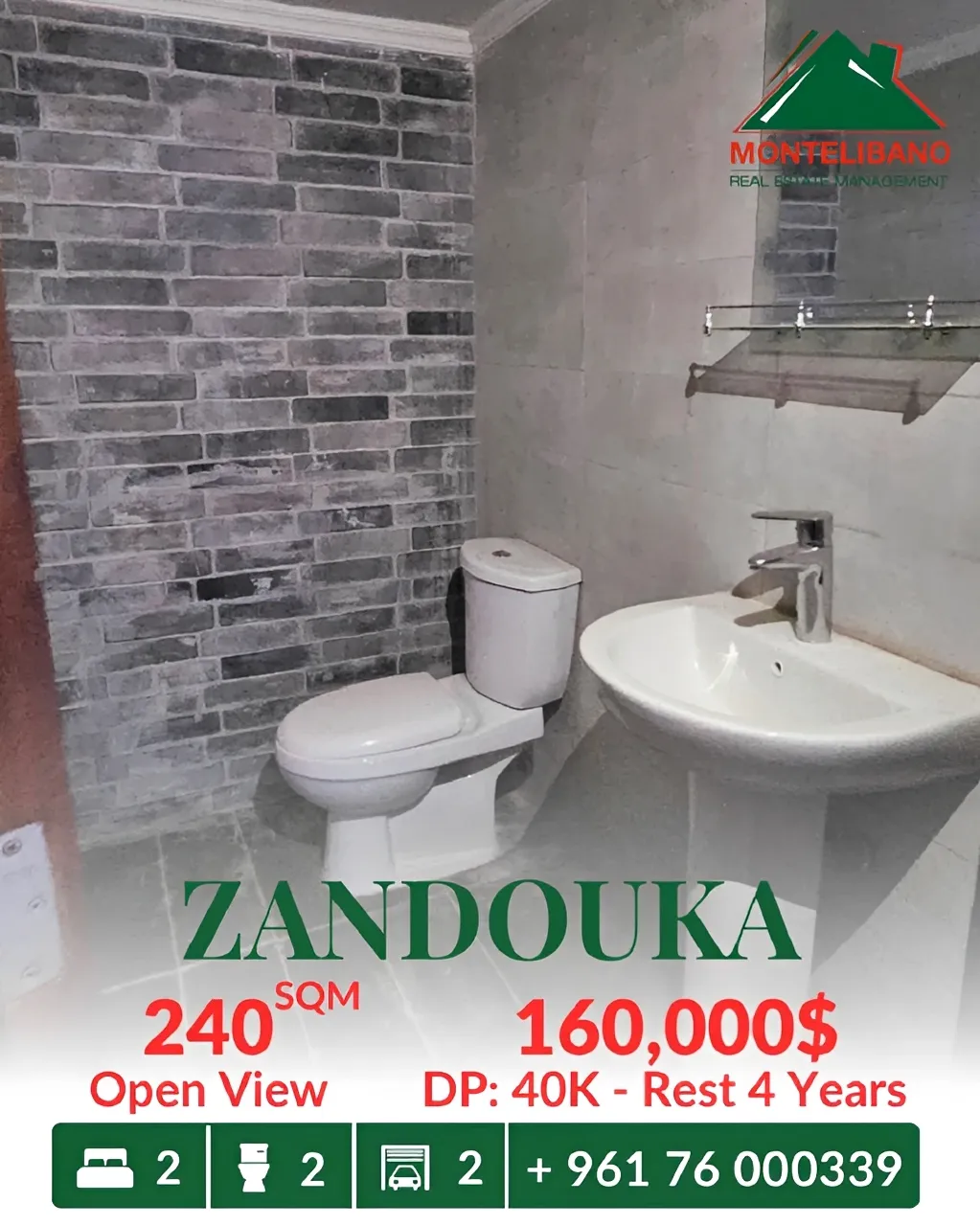 Apartment for sale in Zandouqa, Lebanon