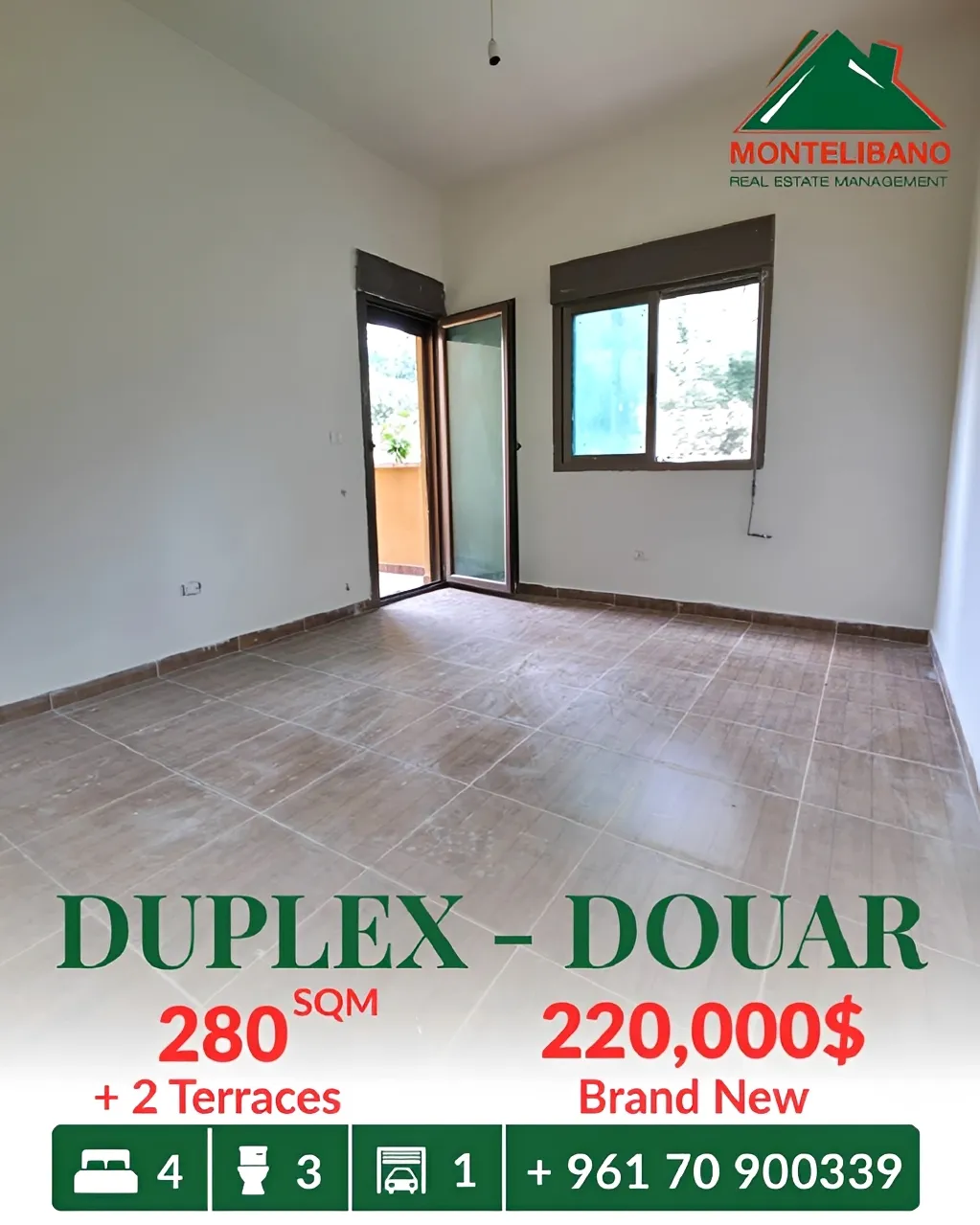 Apartment for sale in Douar, Lebanon - 4 bed, 3 bath