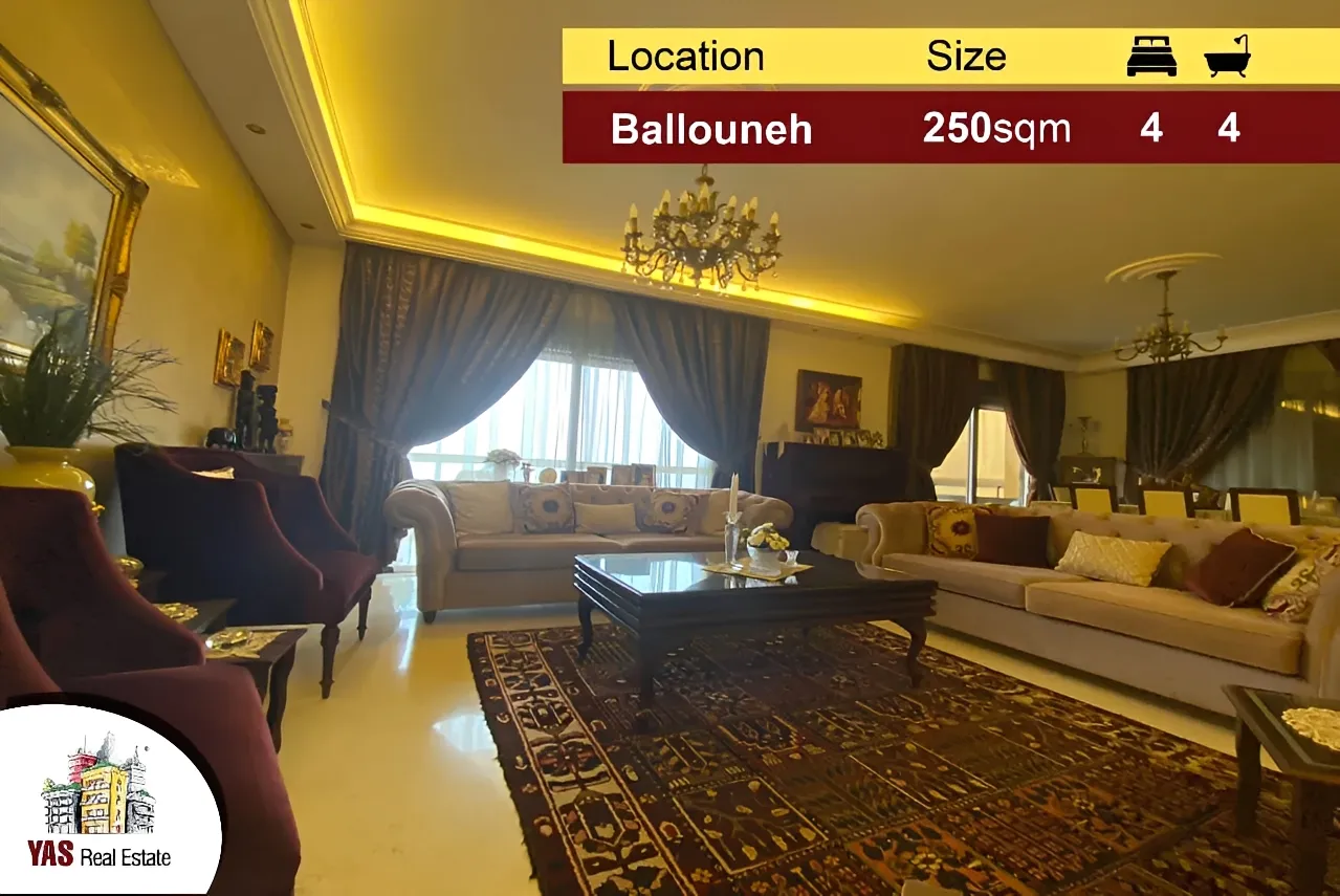 Apartment for Sale in Ballouneh - 4 bed, 4 bath
