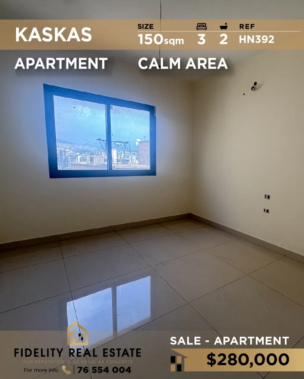 Apartment for sale in Kaskas, Beirut, Lebanon