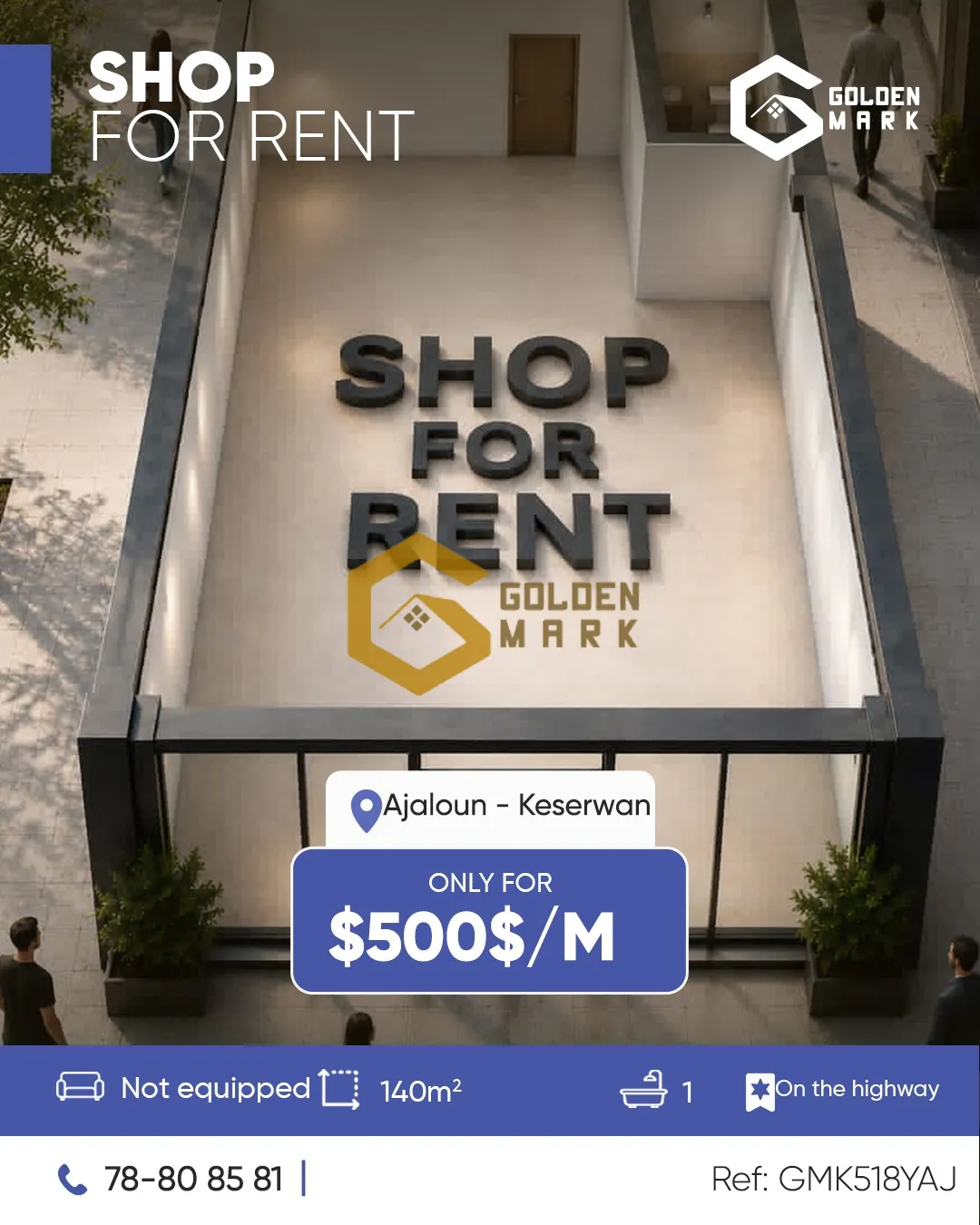 Shop for Rent in Ajaltoun