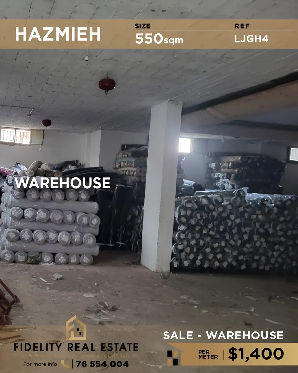 Warehouse for sale in Hazmieh, Lebanon