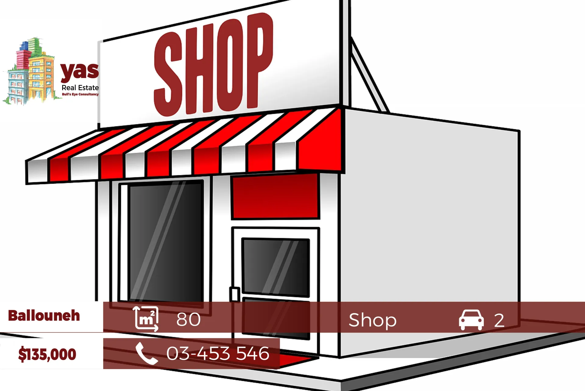 Shop for sale in Ballouneh