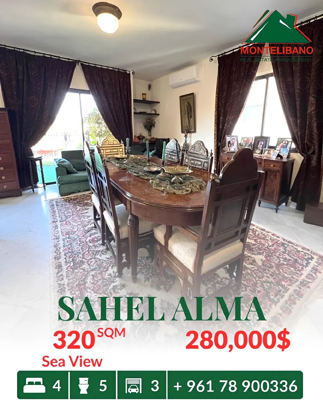 Apartment for Sale in Sahel Aalma, Lebanon