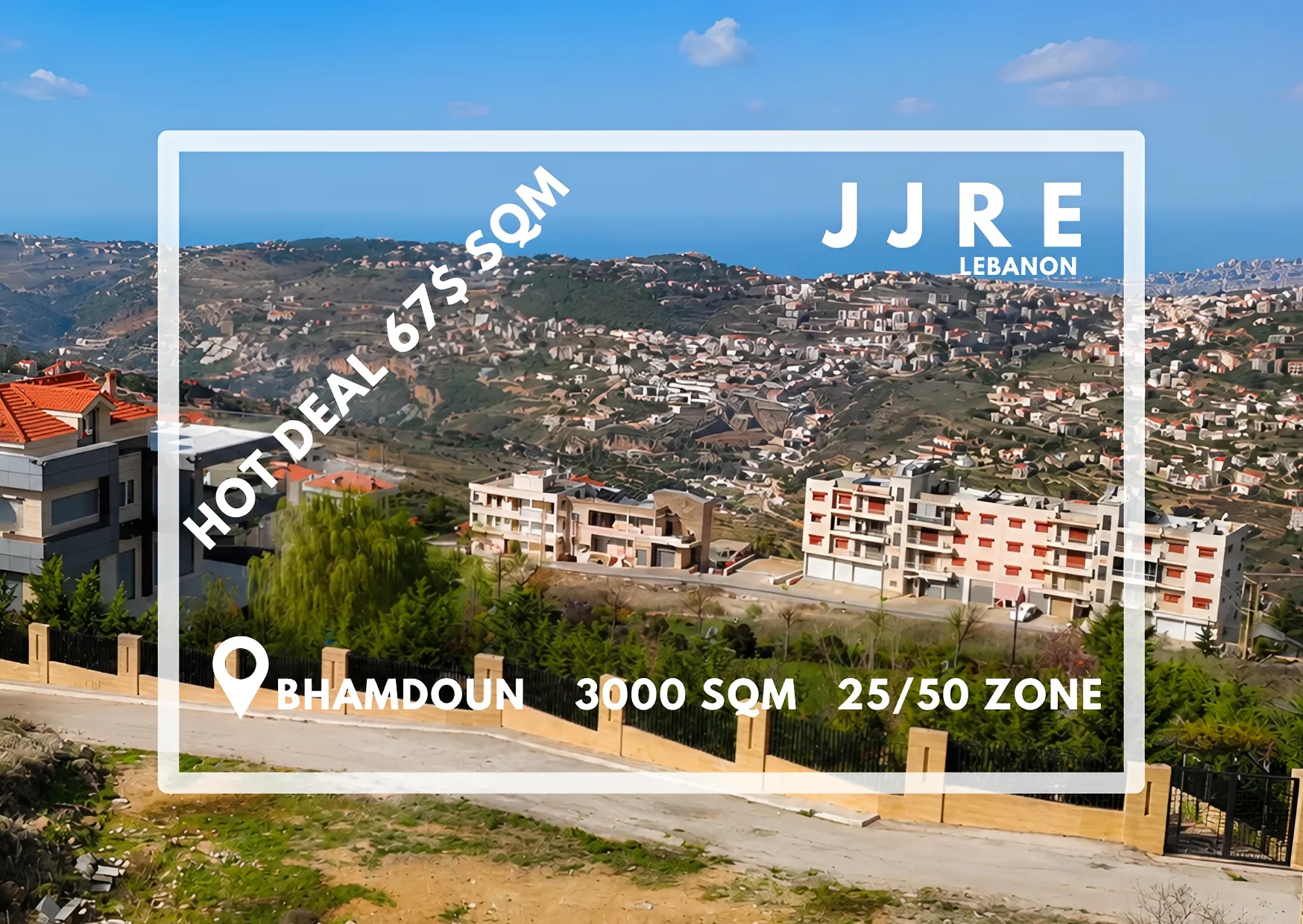 Land for sale in Bhamdoun, lebanon