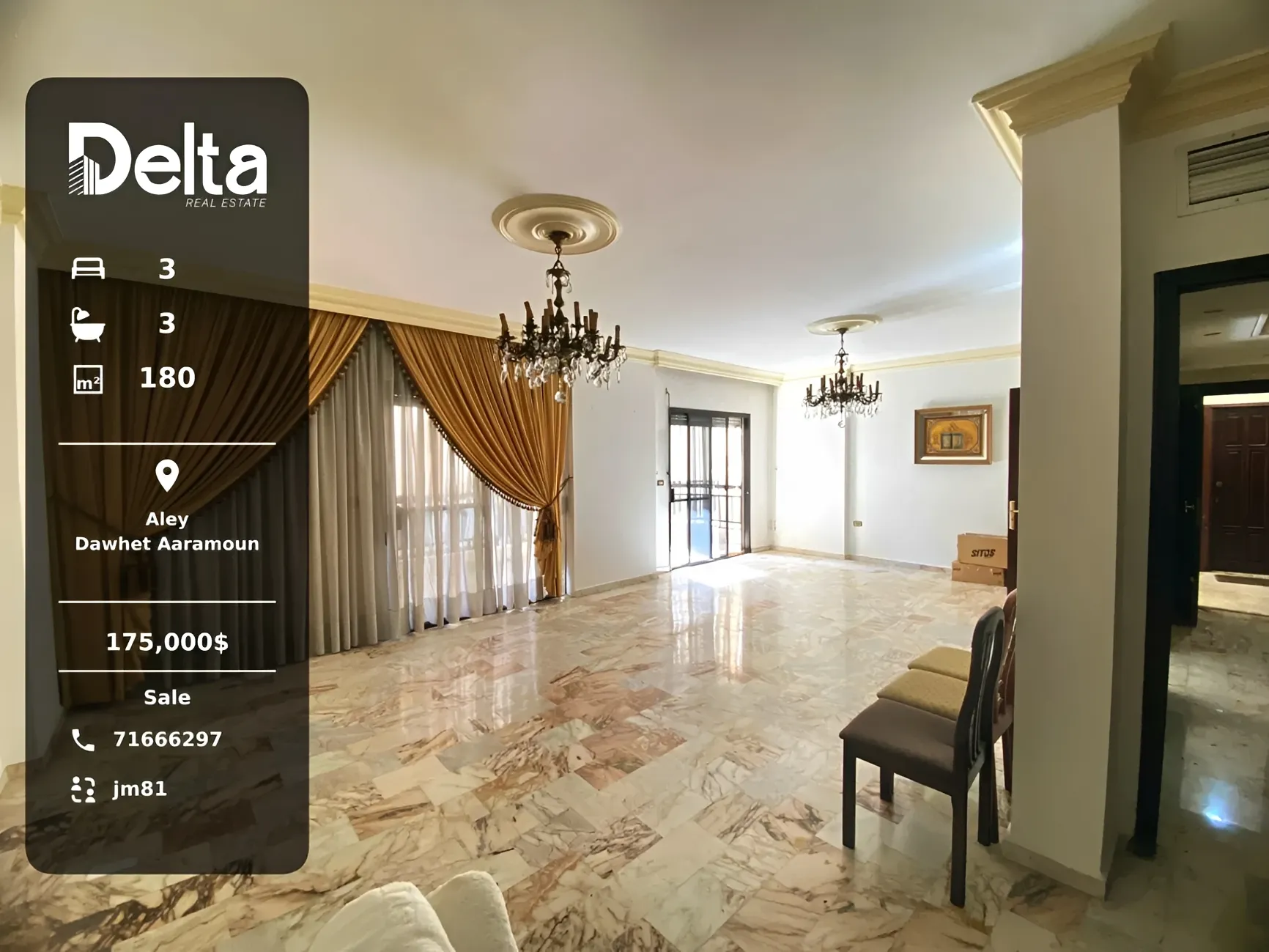 Apartment for sale in Dawhet Aramoun, Lebanon - 3 bed, 3 bath