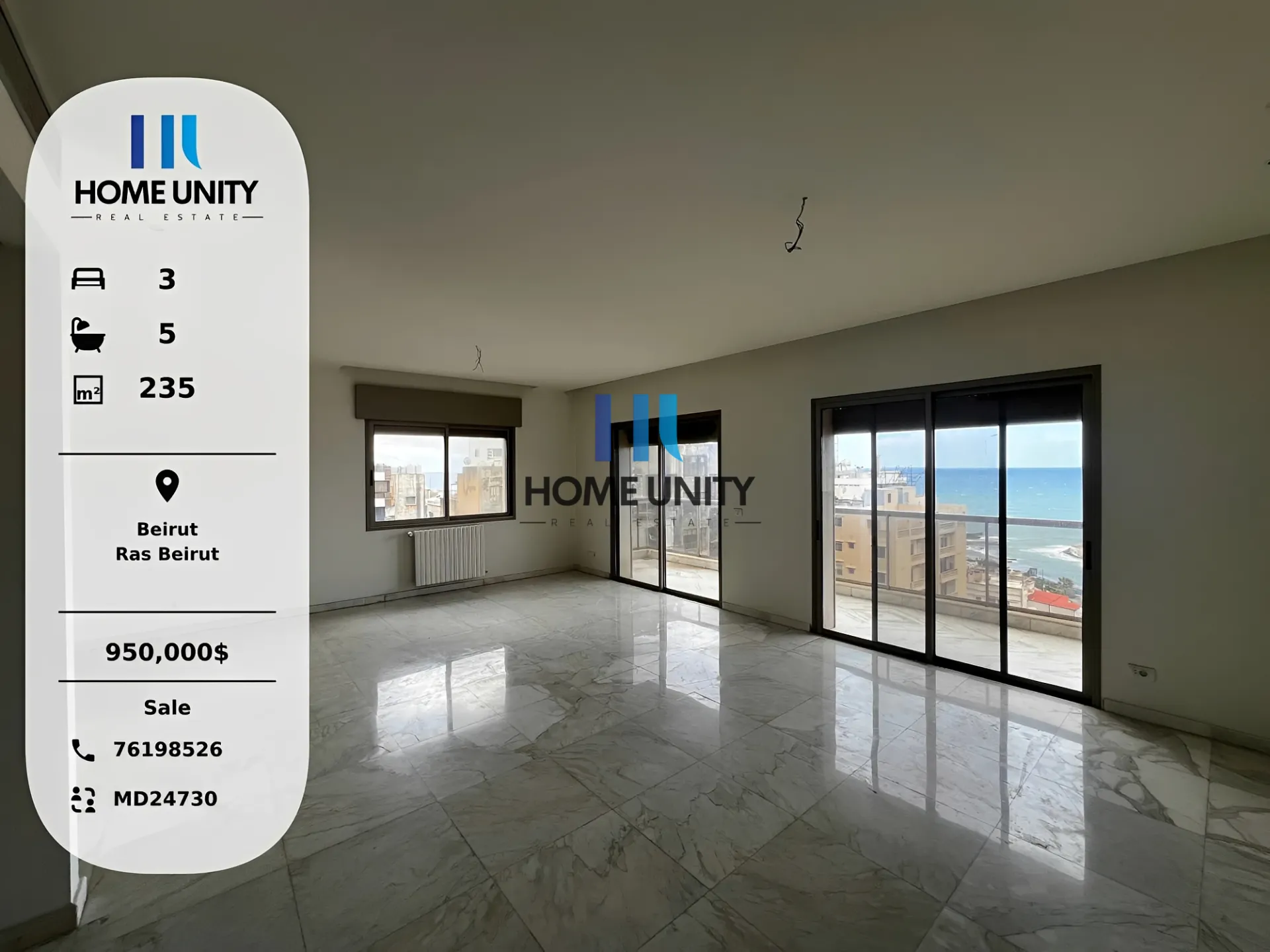 Apartment for sale in Ras beirut, beirut, lebanon - 3 bed, 5.0 bath