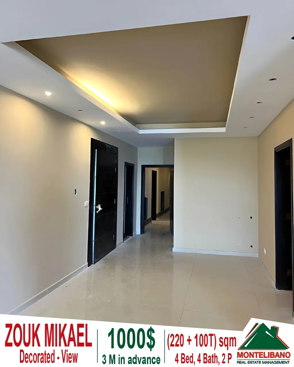 Apartment for rent in Zouk Mikael, Lebanon