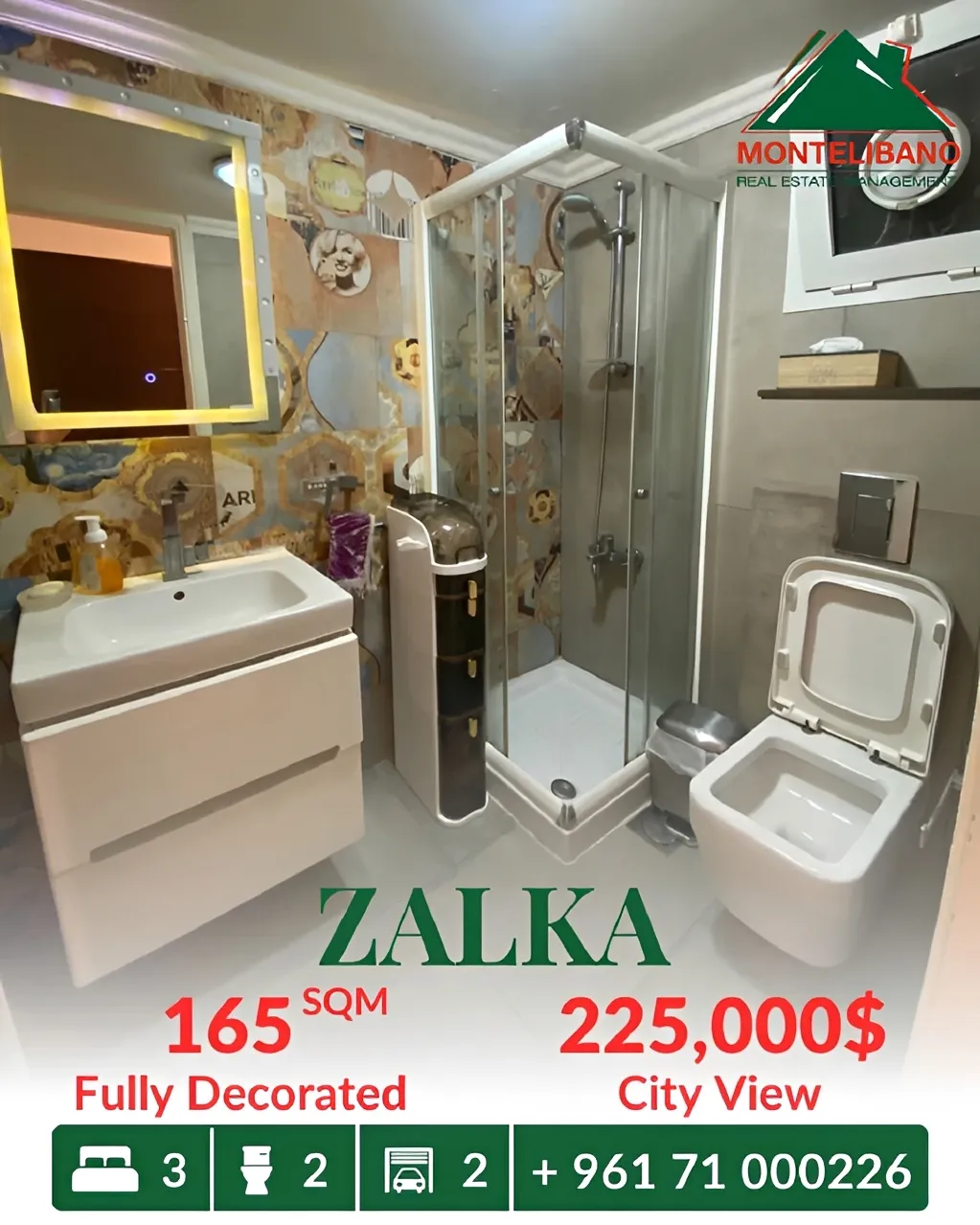 Apartment for sale in Zalqa, Lebanon
