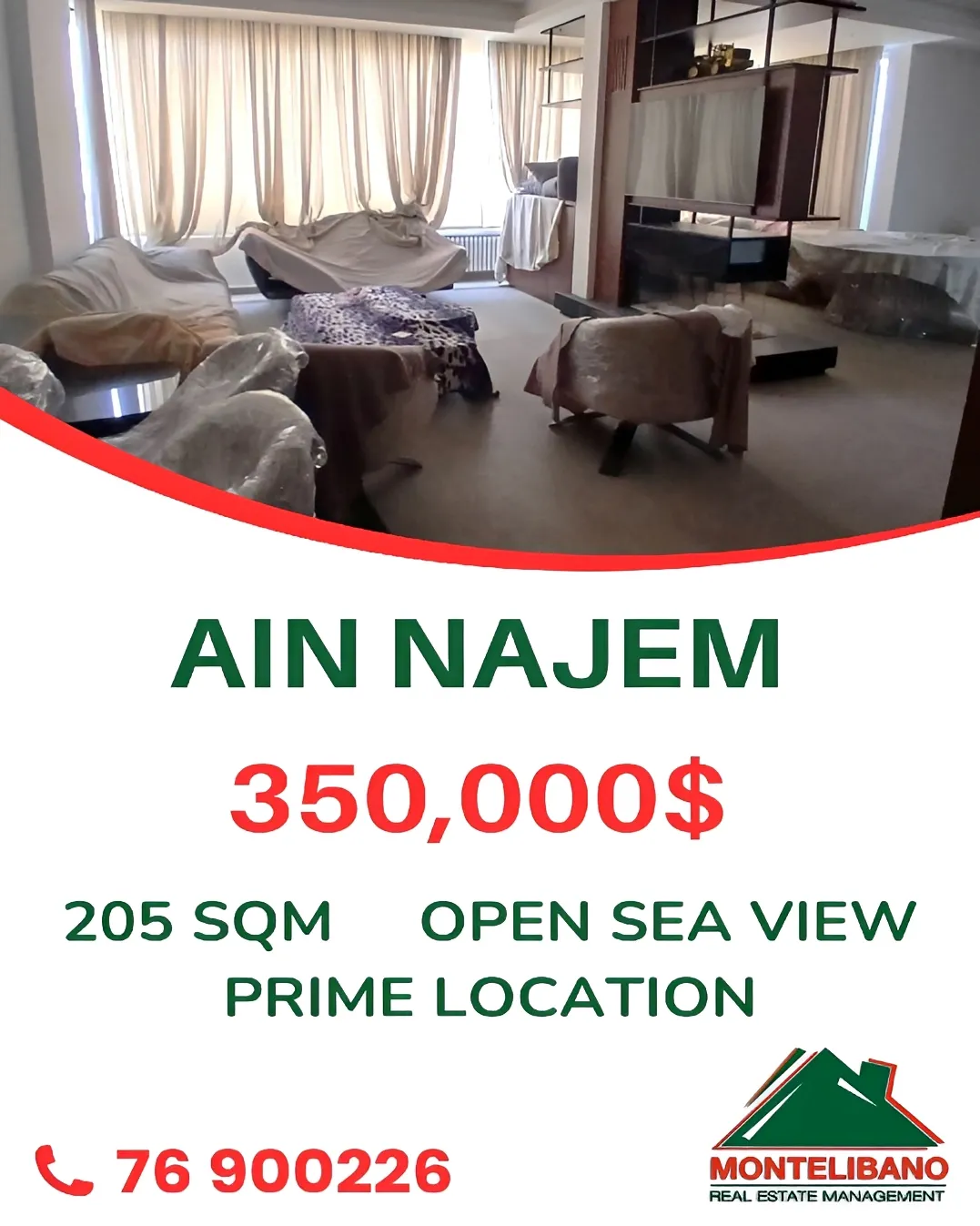 Apartment for sale in Ain Saadeh, Lebanon - 4 bed, 4 bath