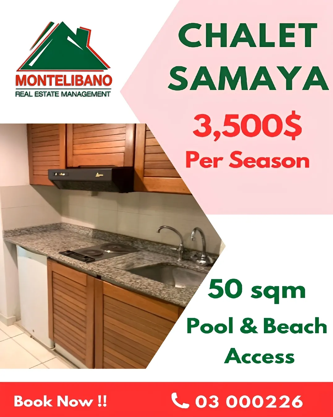 Chalet for rent in Kaslik, Lebanon - 1 bed, 0.5 bath