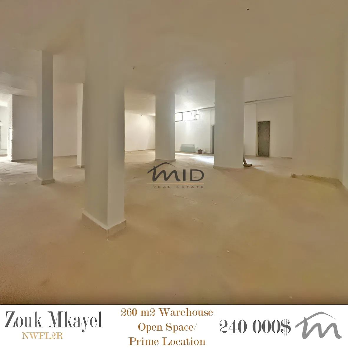 Warehouse for sale in Zouk mikael, lebanon