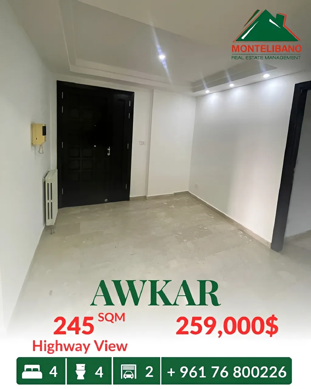 Apartment for sale in Beit Aaoukar, Lebanon