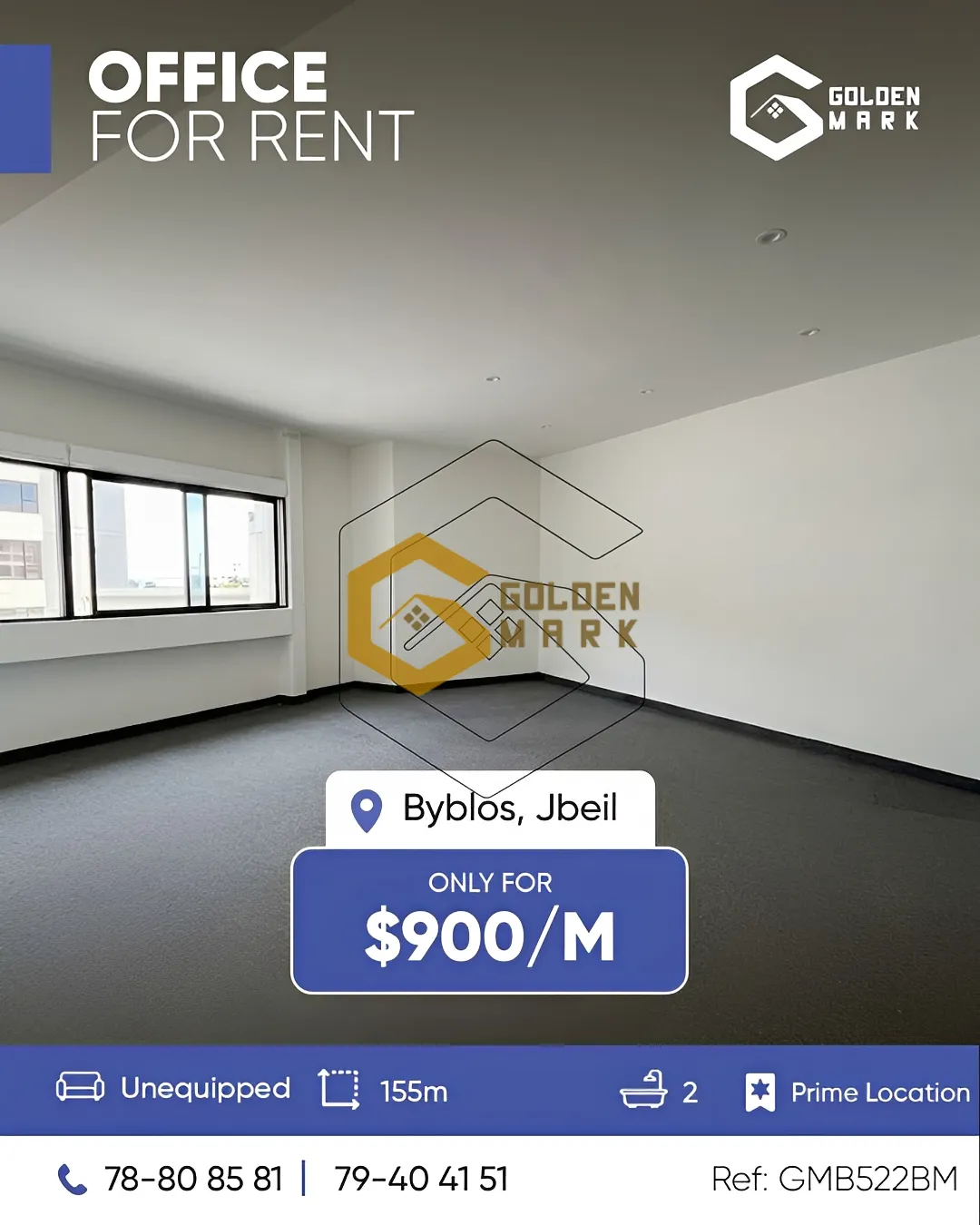 Office for Rent in Byblos