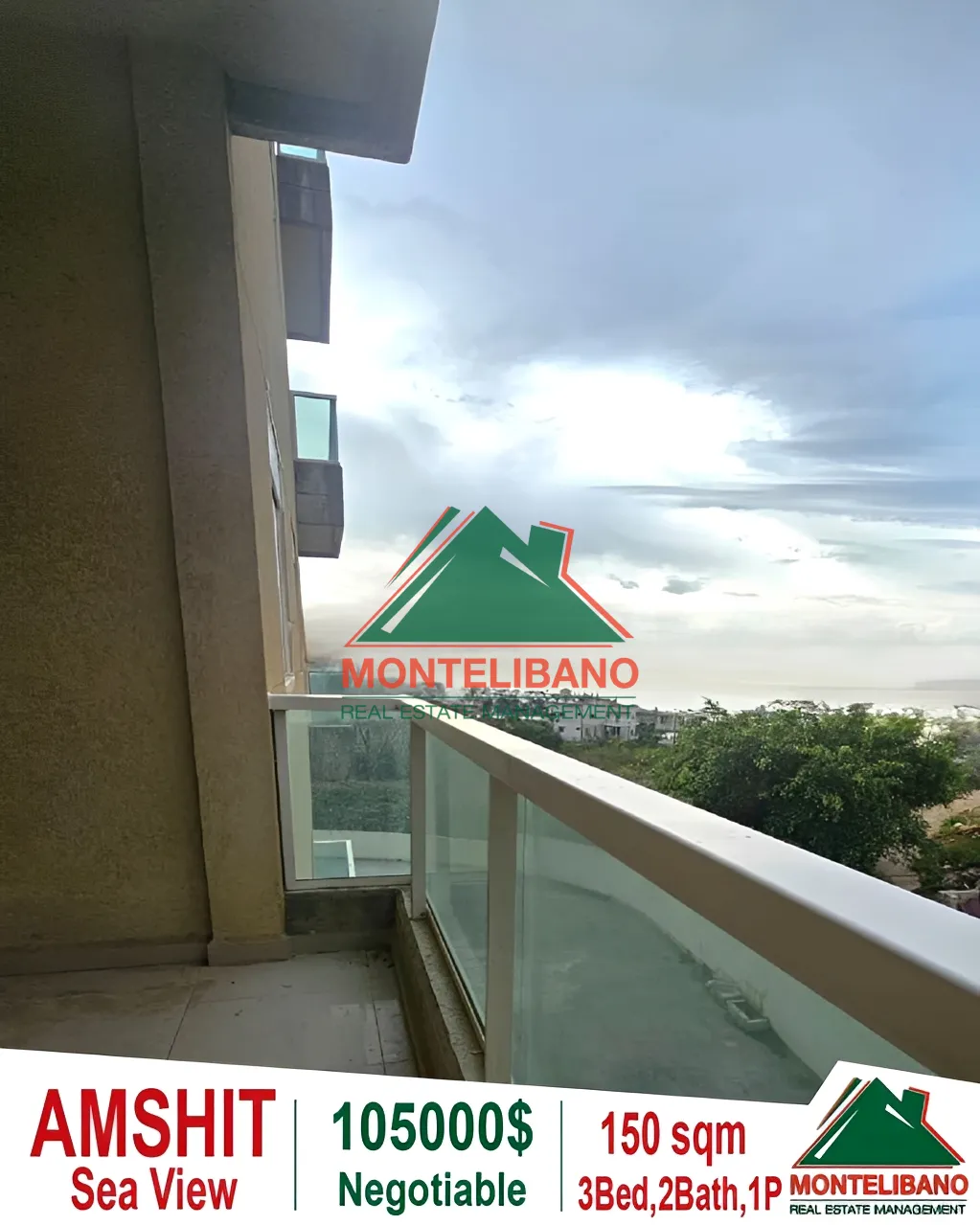 Apartment for Sale in Aamchit, Lebanon - 3 bed, 2 bath