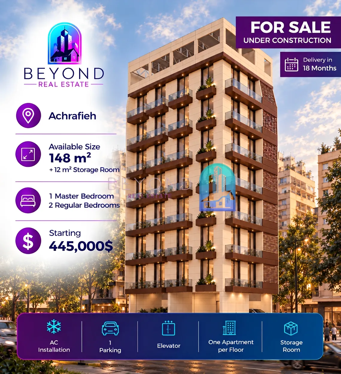 Apartment for sale in Achrafieh