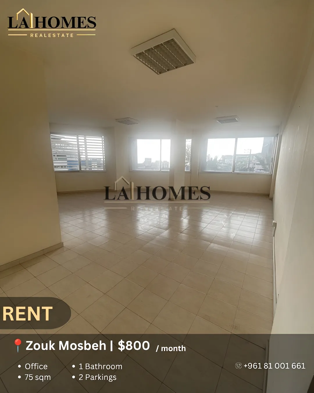 Office for rent in Zouk Mosbeh
