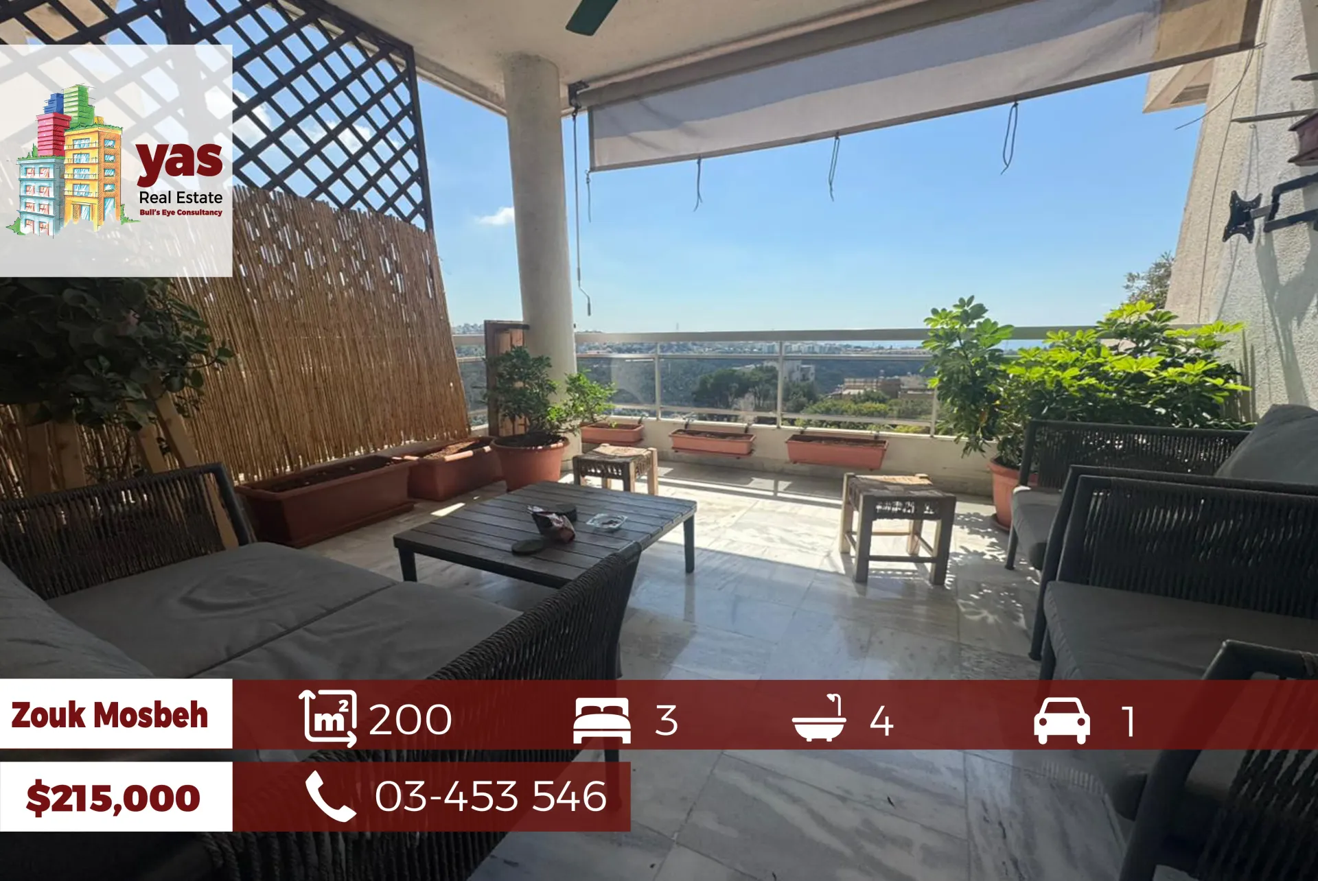 Apartment for Sale in Zouk Mosbeh