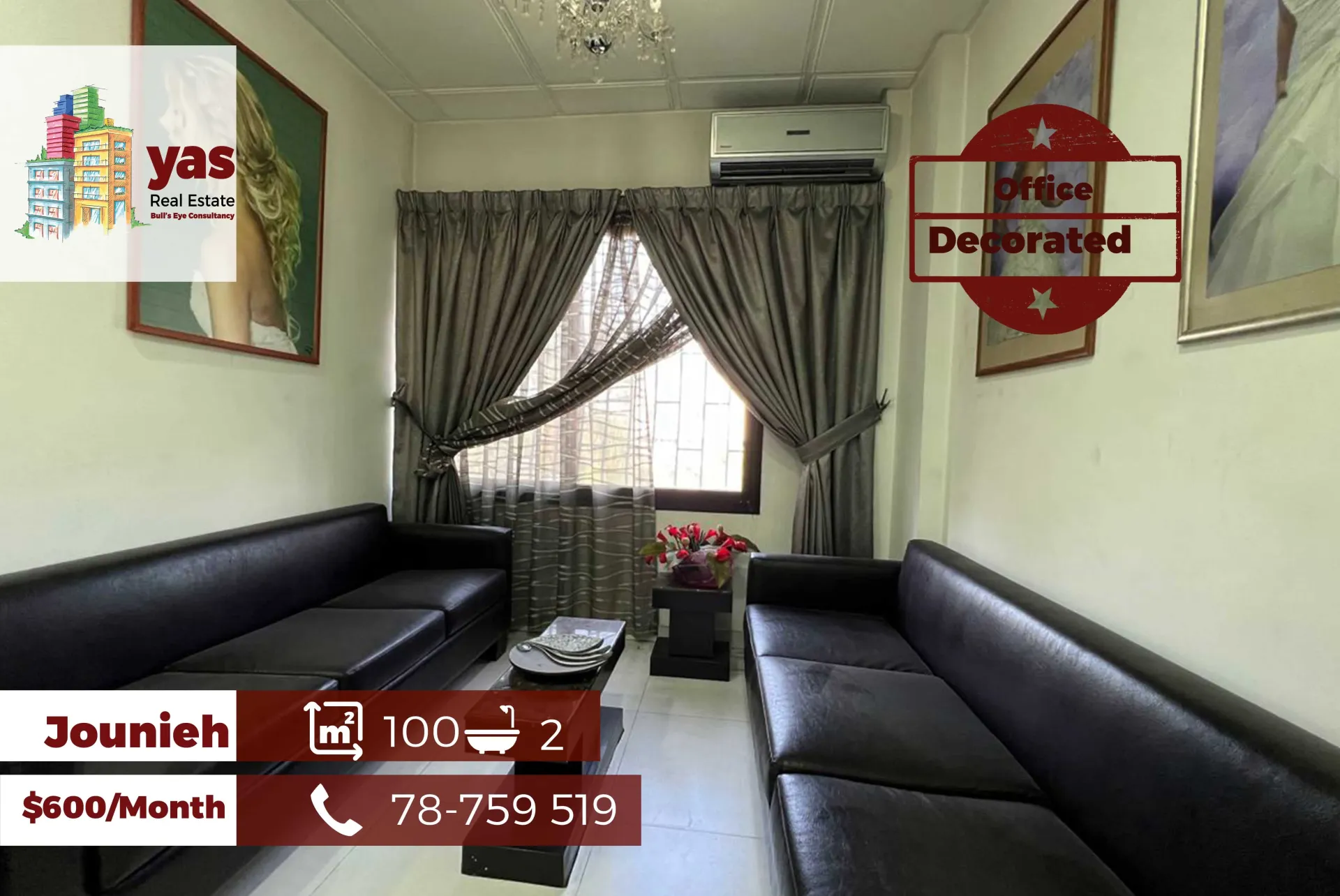 Office for rent in Jounieh