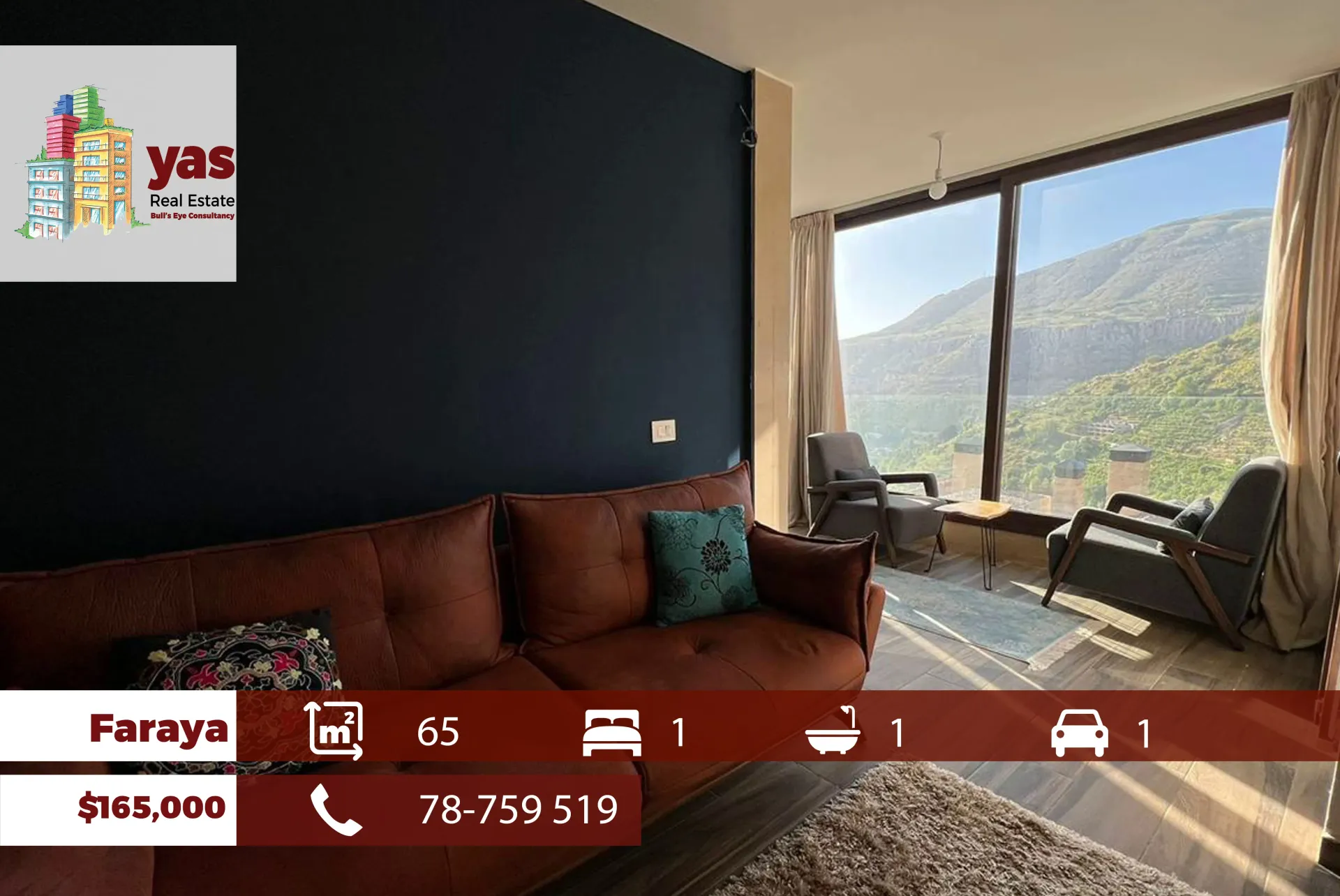 Chalet for Sale in Faraya - 1 bed, 1 bath