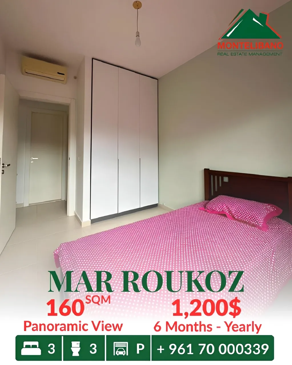 Apartment for rent in Mar Roukouz