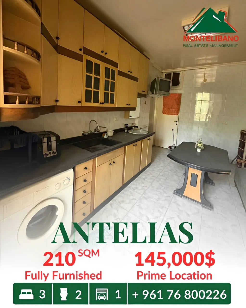 Apartment for sale in Antelias, Lebanon